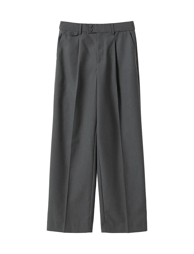 Noella - Joann Pants - formell - charcoal mel. - 1