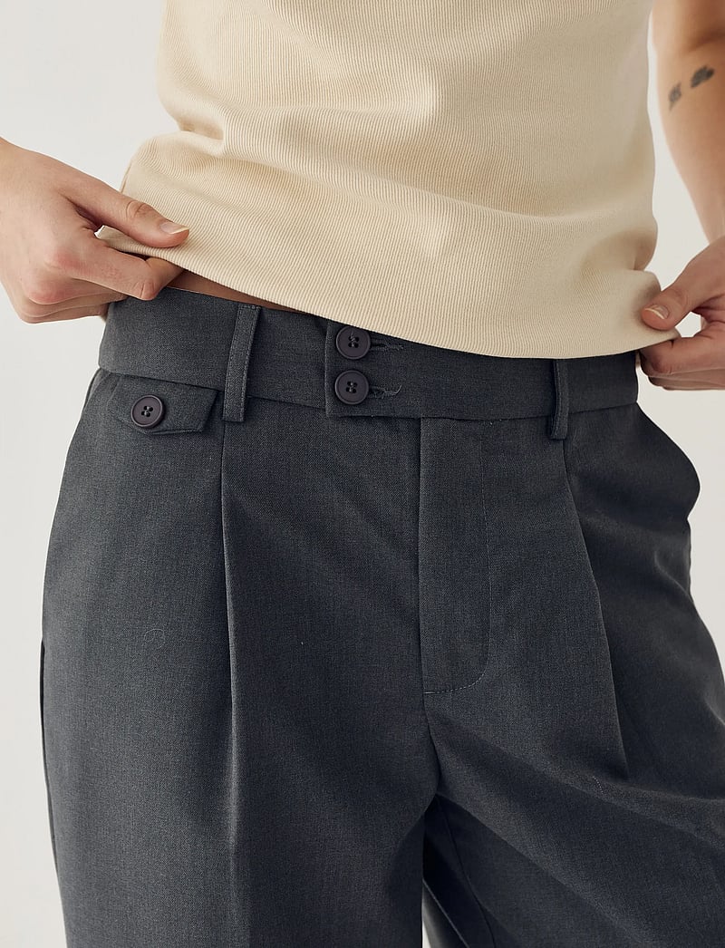 Noella - Joann Pants - formell - charcoal mel. - 3