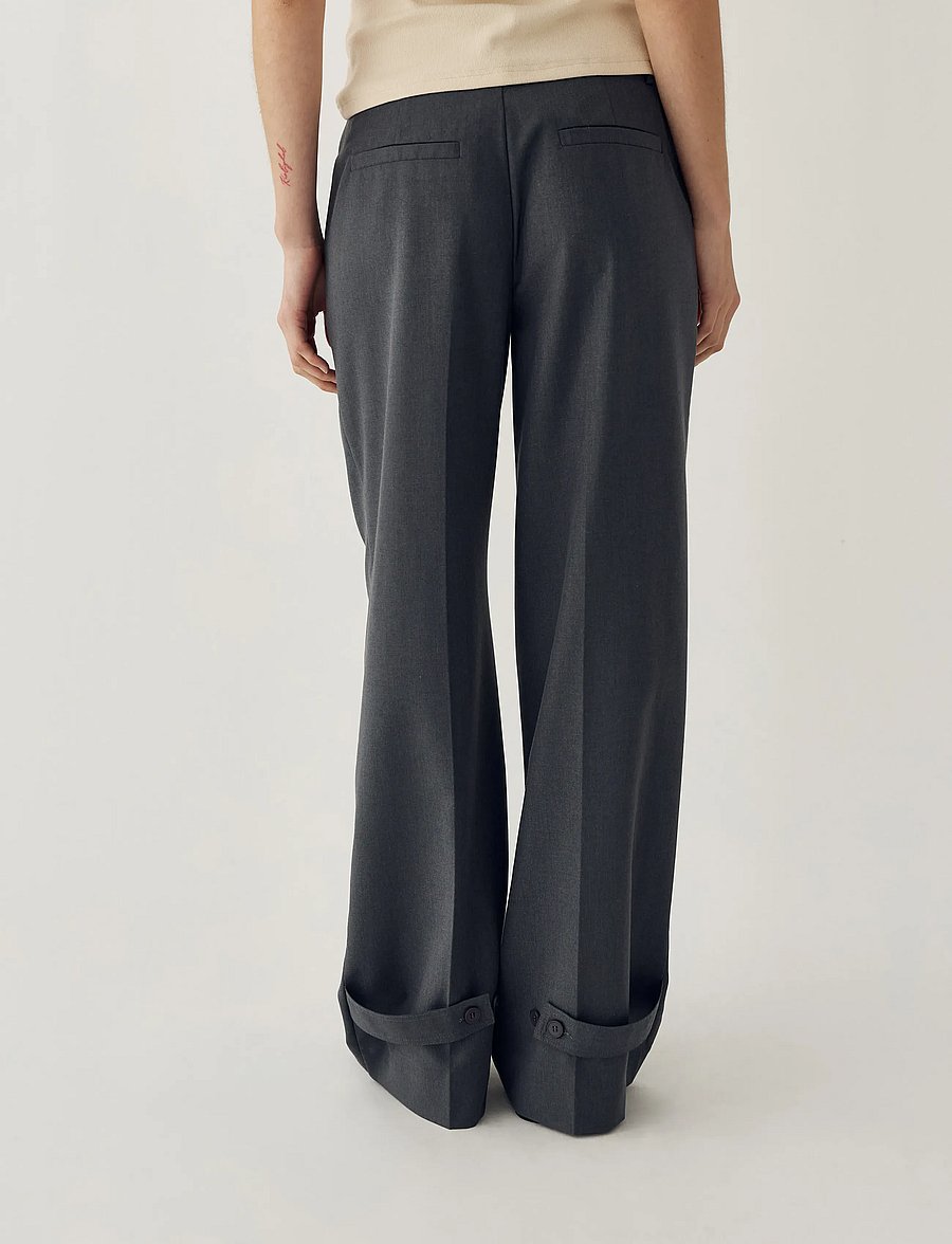 Noella - Joann Pants - anzugshosen - charcoal mel. - 5