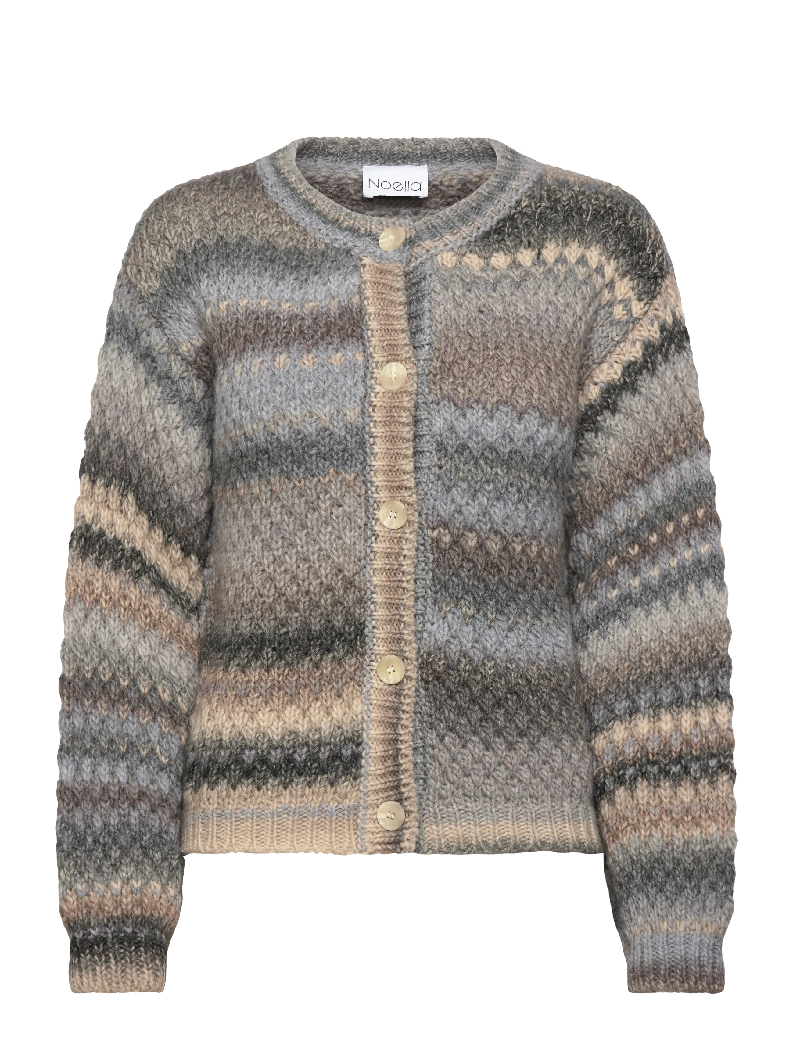 Noella Kae Knit Cardigan - Strickmode - LIGHT GREY MIX / grey