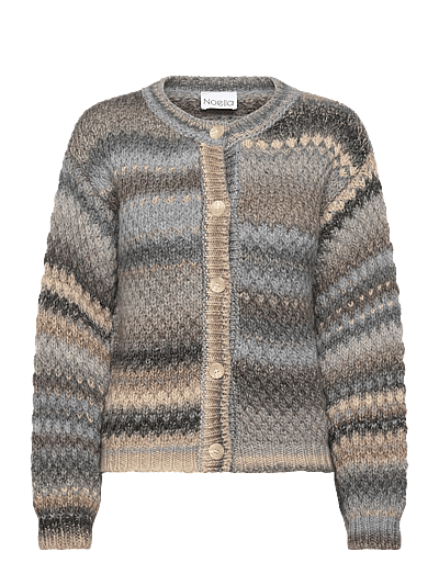 Noella Kae Knit Cardigan - Cardigans - LIGHT GREY MIX / grey