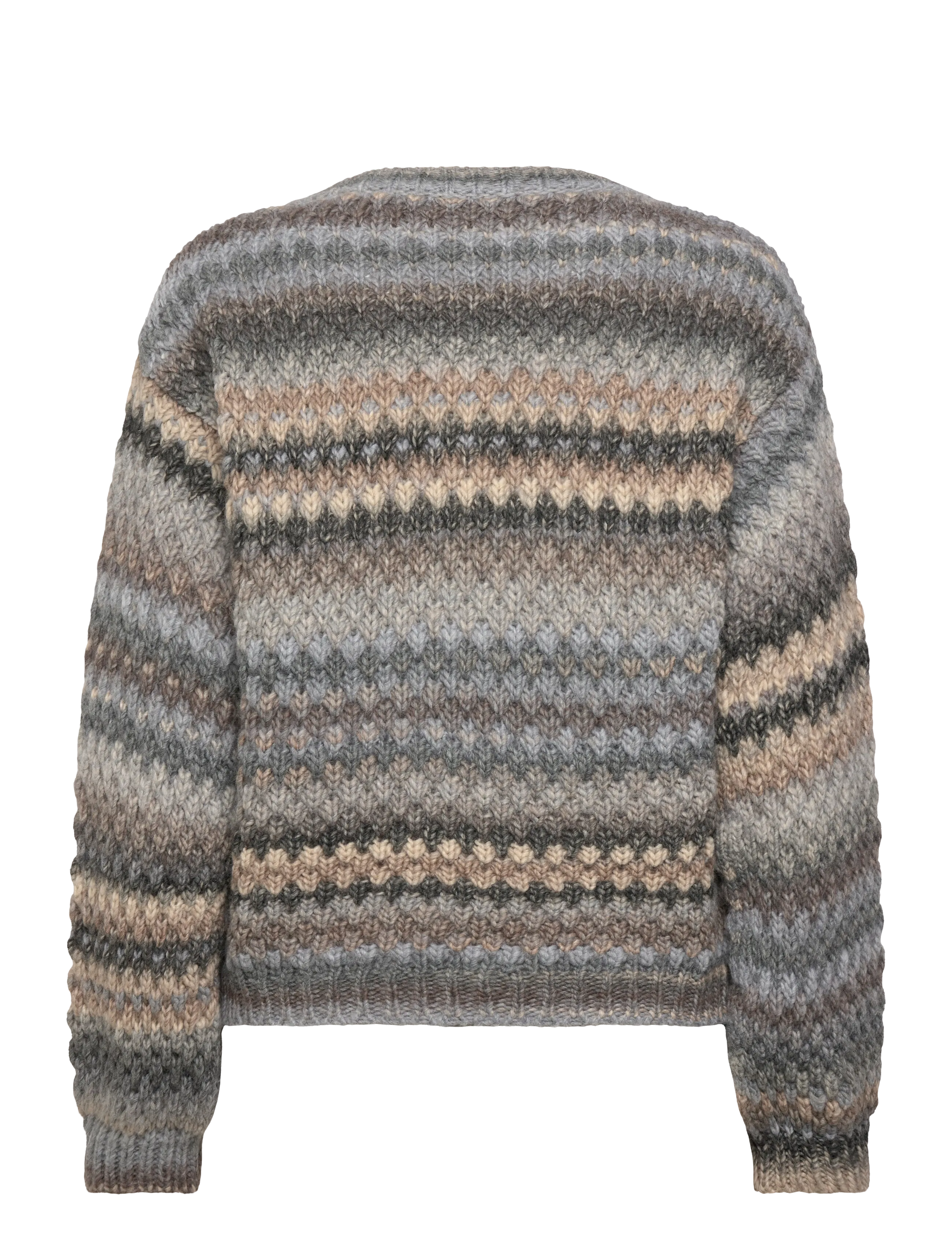 Noella - Kae Knit Cardigan - koftor - light grey mix - 2