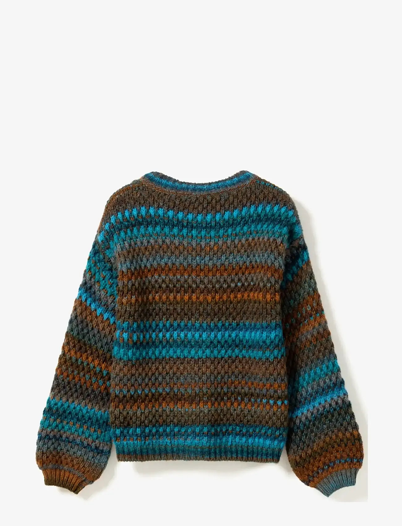 Noella - Kae Knit Cardigan - cardigans - turqouise brown mix - 1