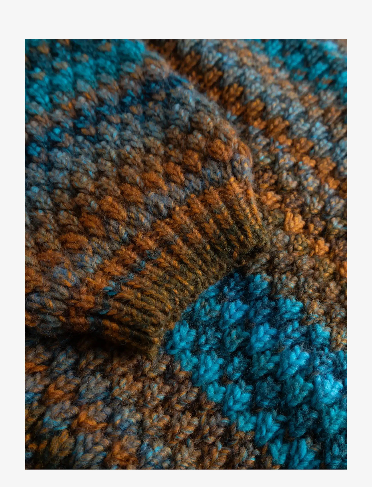 Noella - Kae Knit Cardigan - cardigans - turqouise brown mix - 3
