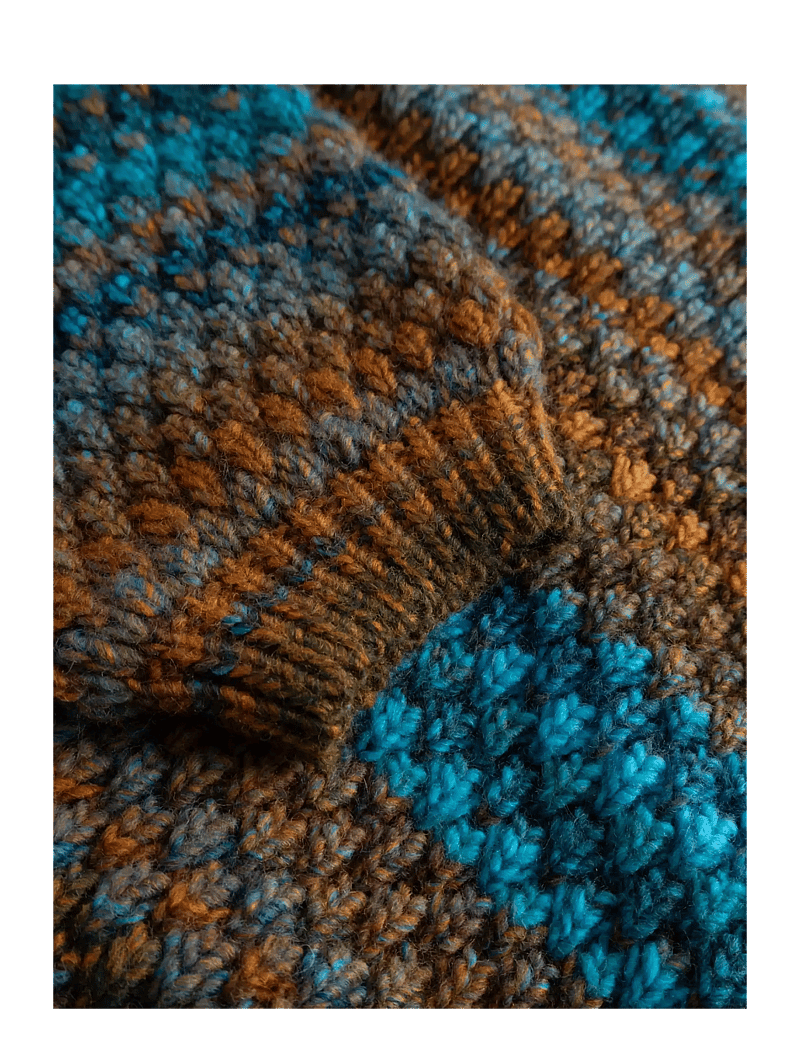 Noella - Kae Knit Cardigan - cardigans - turqouise brown mix - 3