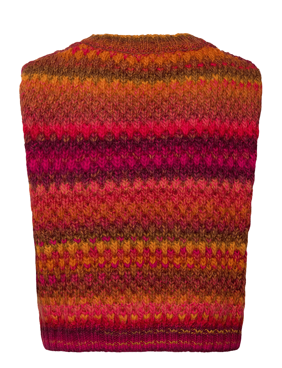 Noella - Gio Knit Vest - kootud vestid - berry mix - 1