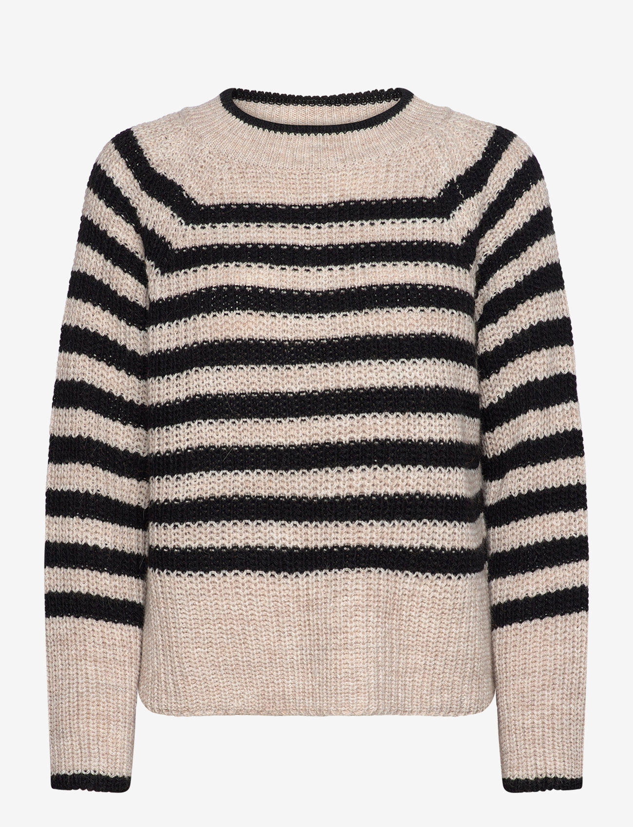 Noella - Juliette Knit - sügisesed riided - black/sugar stripe - 0