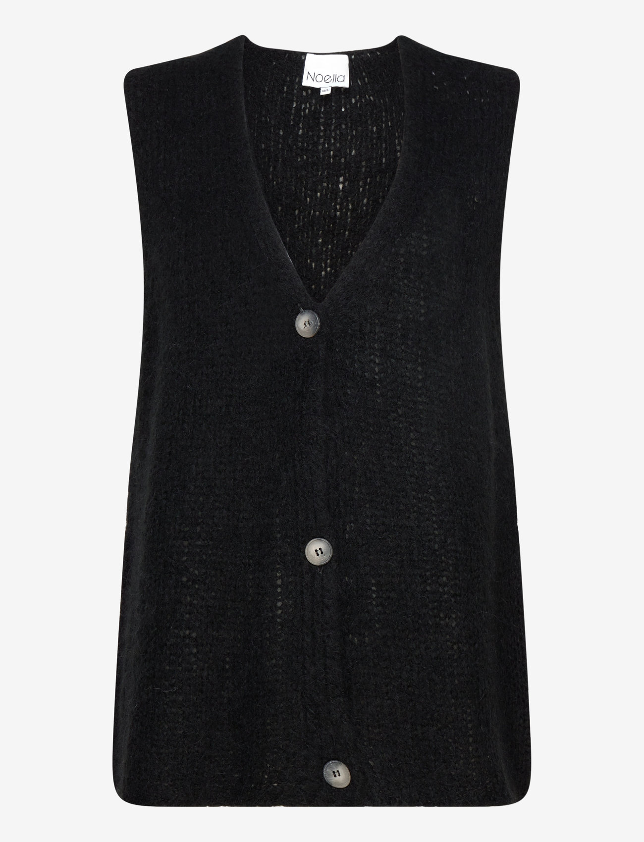 Noella - Jacey Knit Vest - knitted vests - black - 0