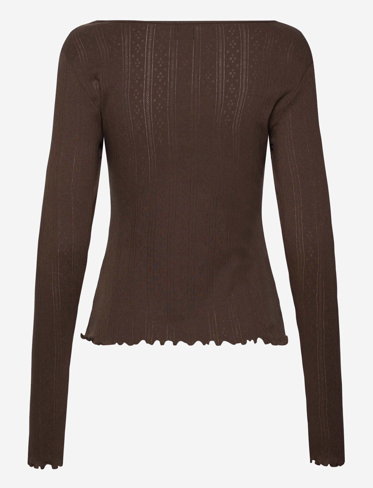 Noella - Karmia Top - langärmlige tops - chocolate - 1