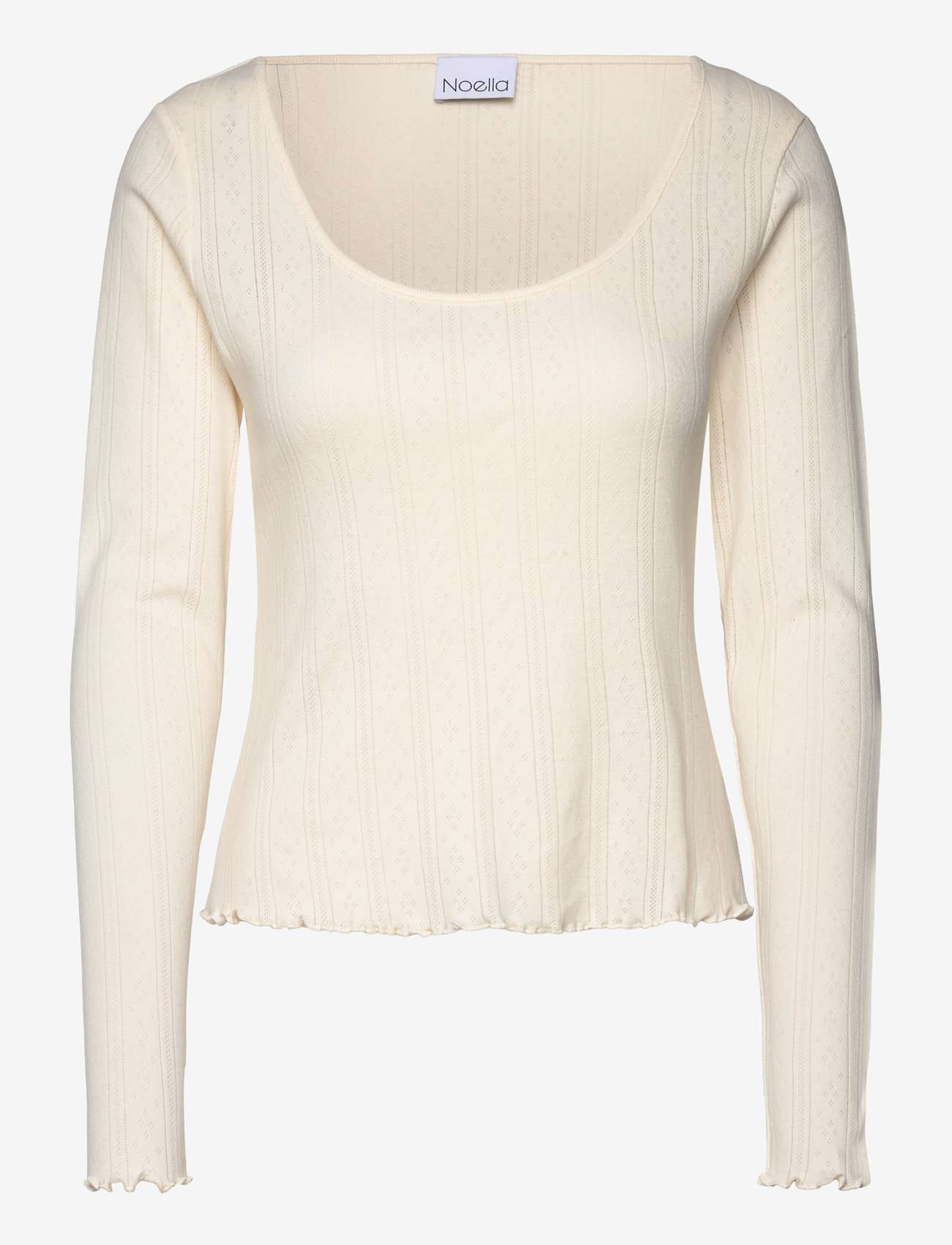 Noella - Karmia Top - langærmede toppe - ivory - 1