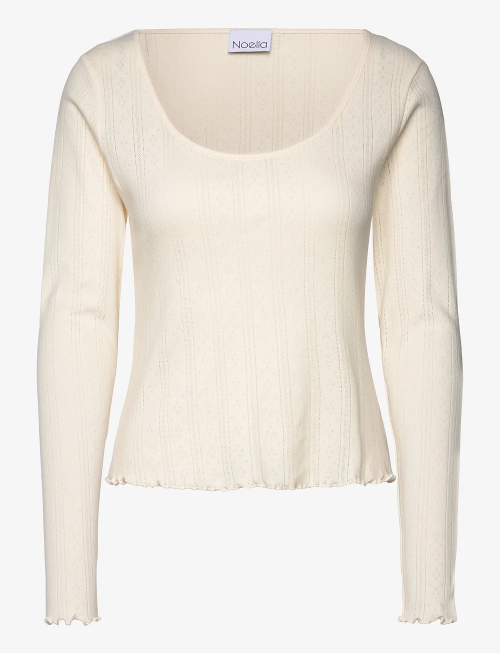 Noella - Karmia Top - långärmade toppar - ivory - 1