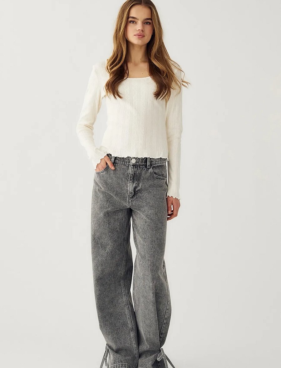 Noella - Karmia Top - langärmlige tops - ivory - 0