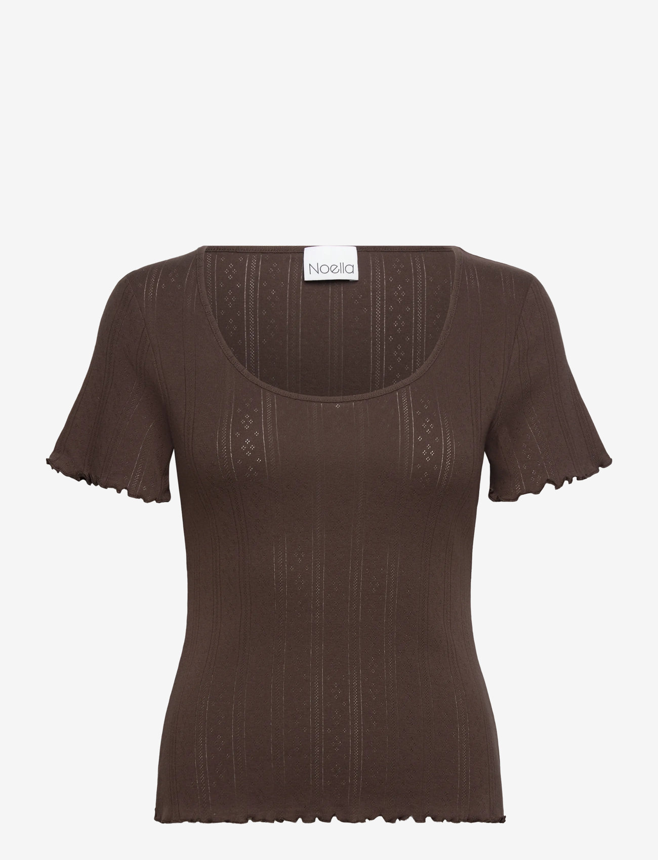 Noella - Julietta Top - t-shirts - chocolate - 0