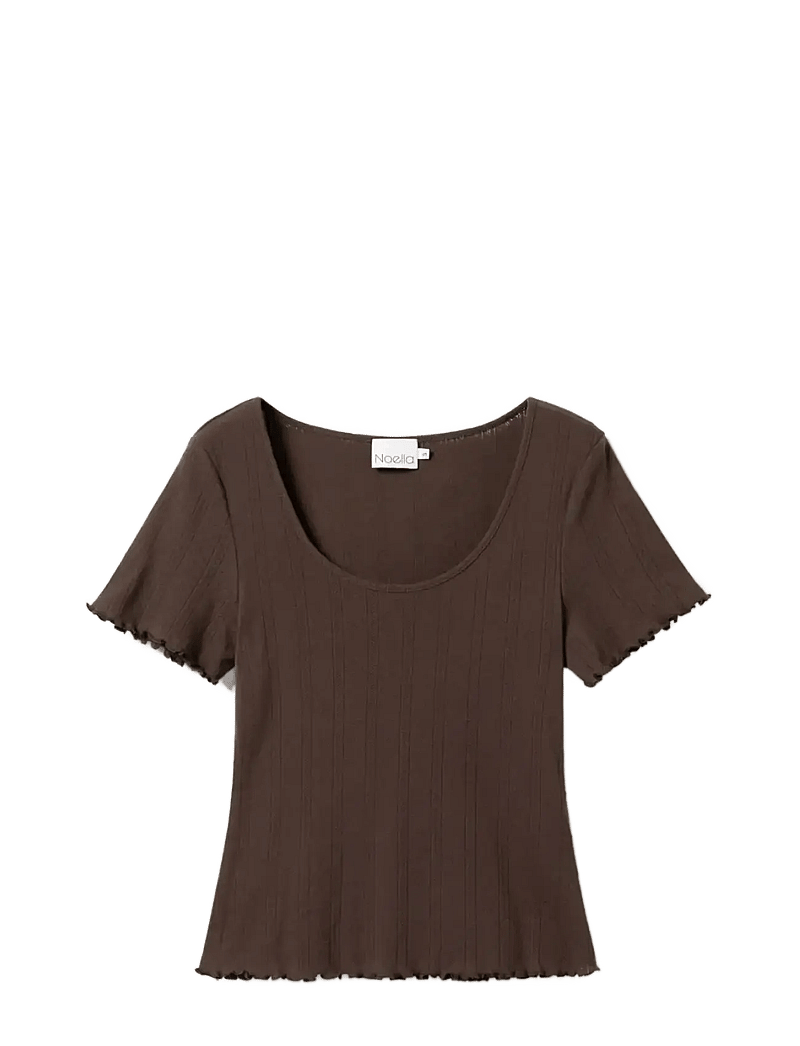 Noella - Julietta Top - t-shirts - chocolate - 1