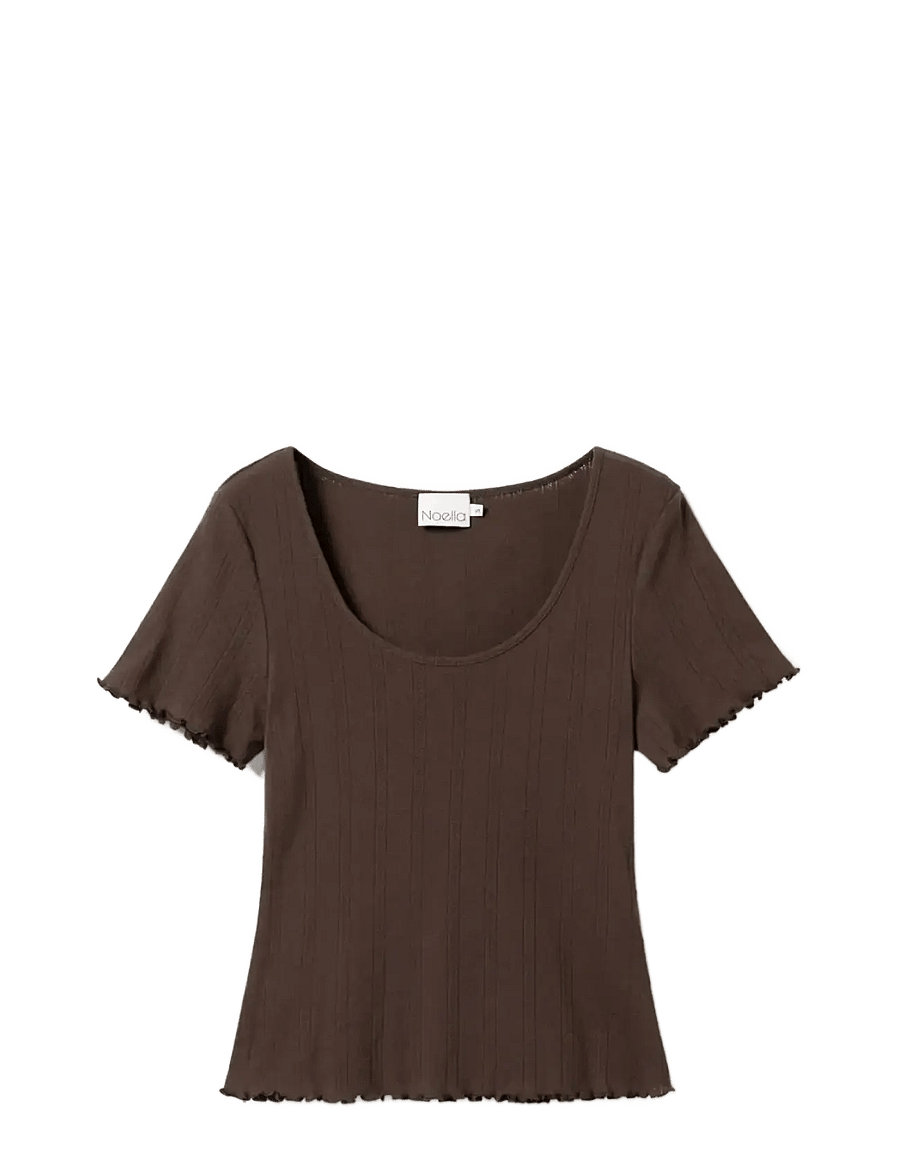 Noella - Julietta Top - t-shirts - chocolate - 1