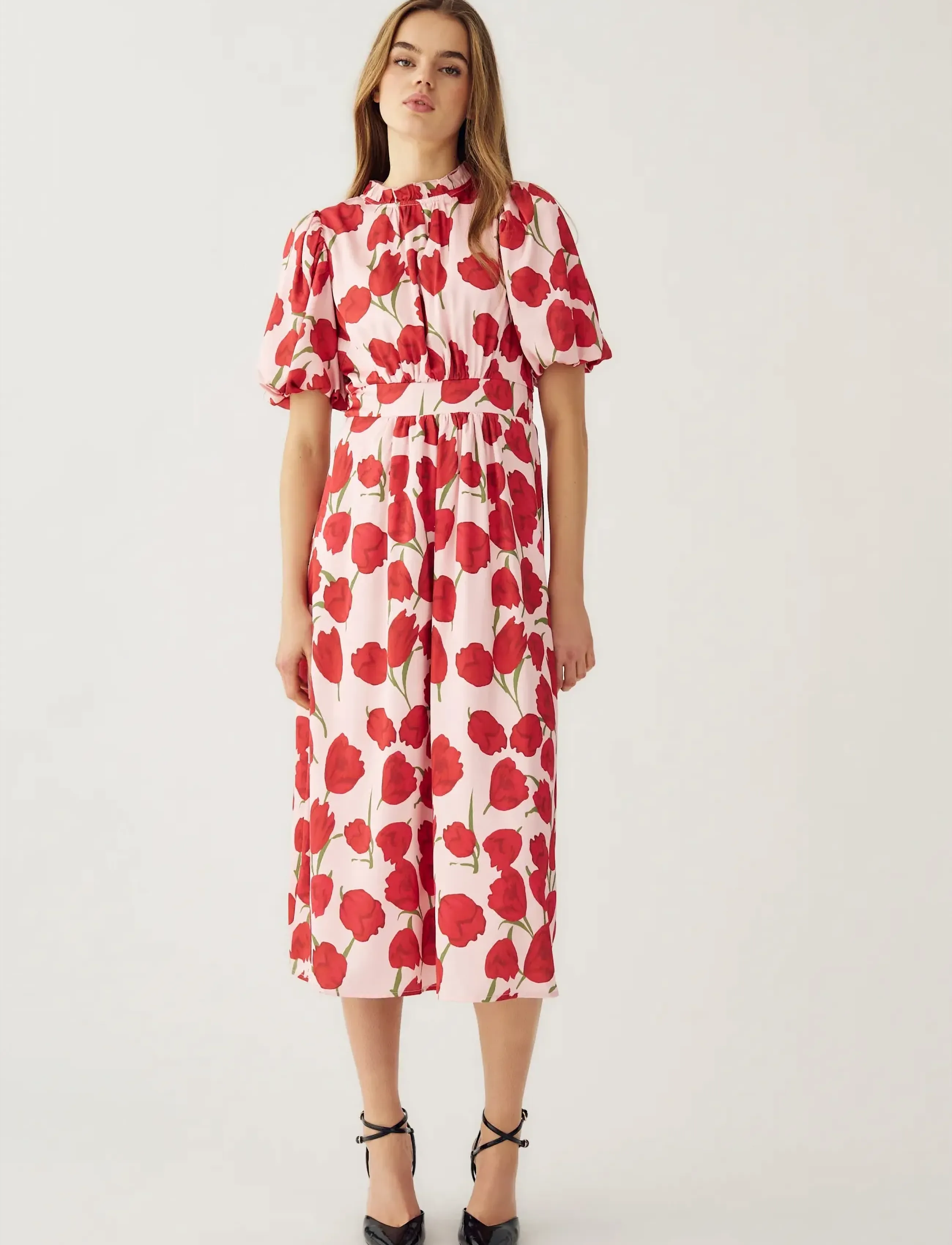 Noella Ruth Dress, S, Red, Kjoler > Knælange Og Midi, Dame
