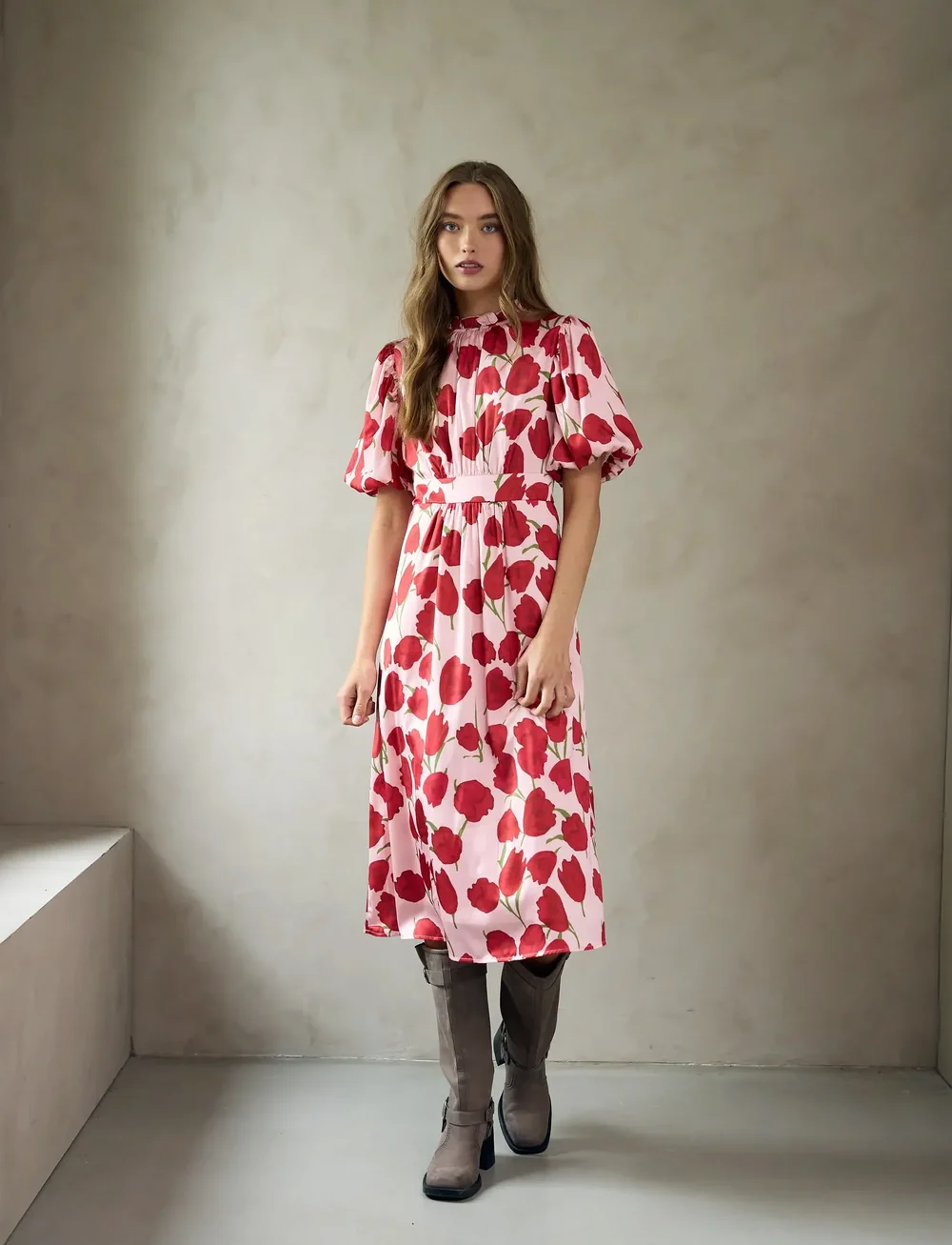 Noella - Ruth Dress - sommarklänningar - tulip print - 0