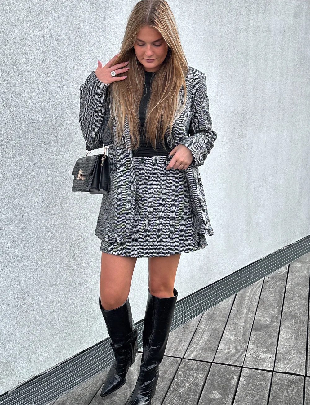 Noella - Julietta Skirt - minihameet - salt & peber - 0