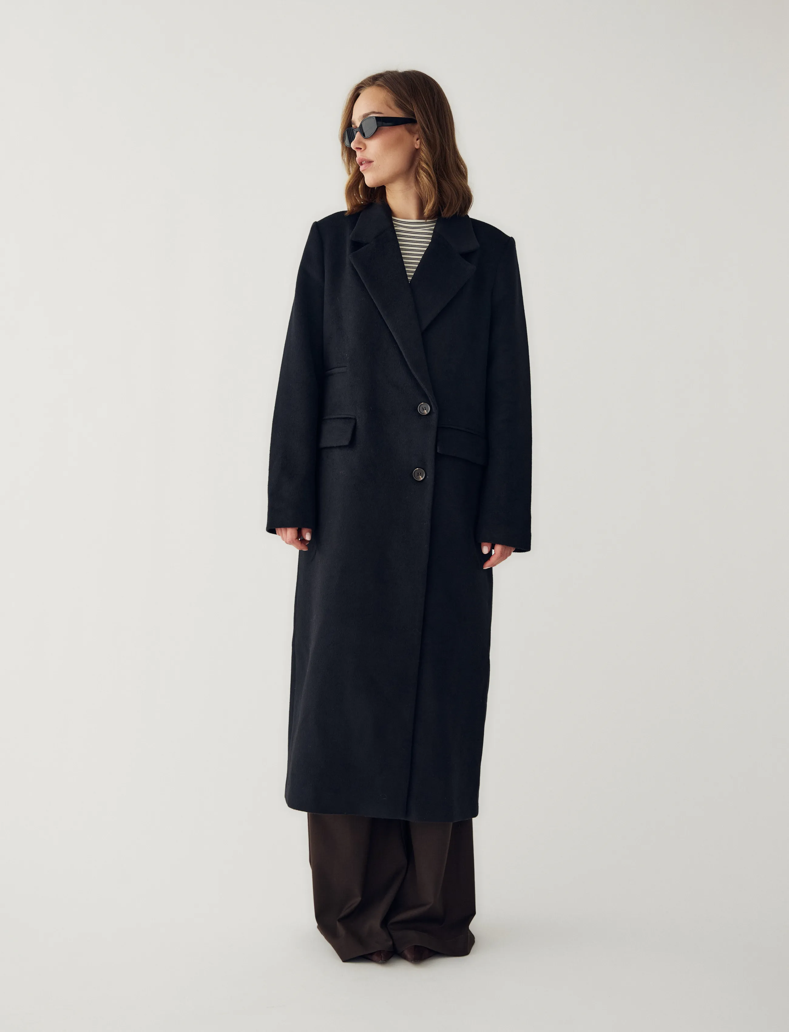 Noella Jaci Coat - Wollmäntel - BLACK / black