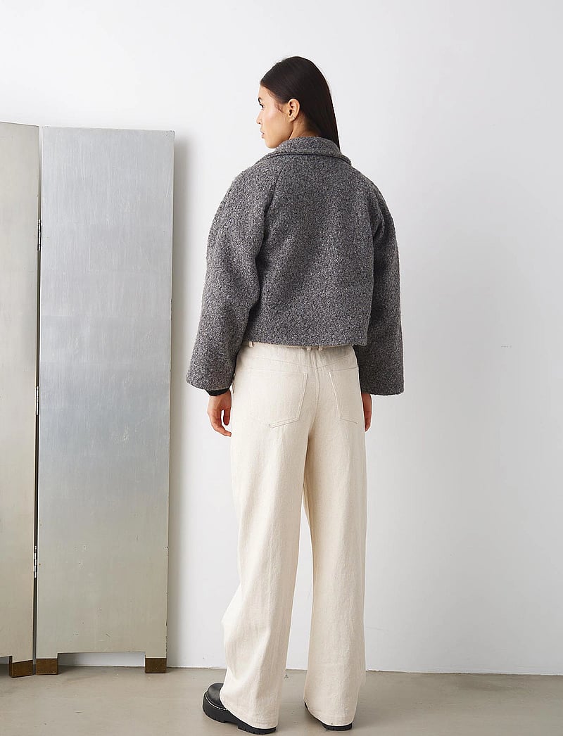 Noella - Josey Jacket - paltai - medium grey mel. - 3