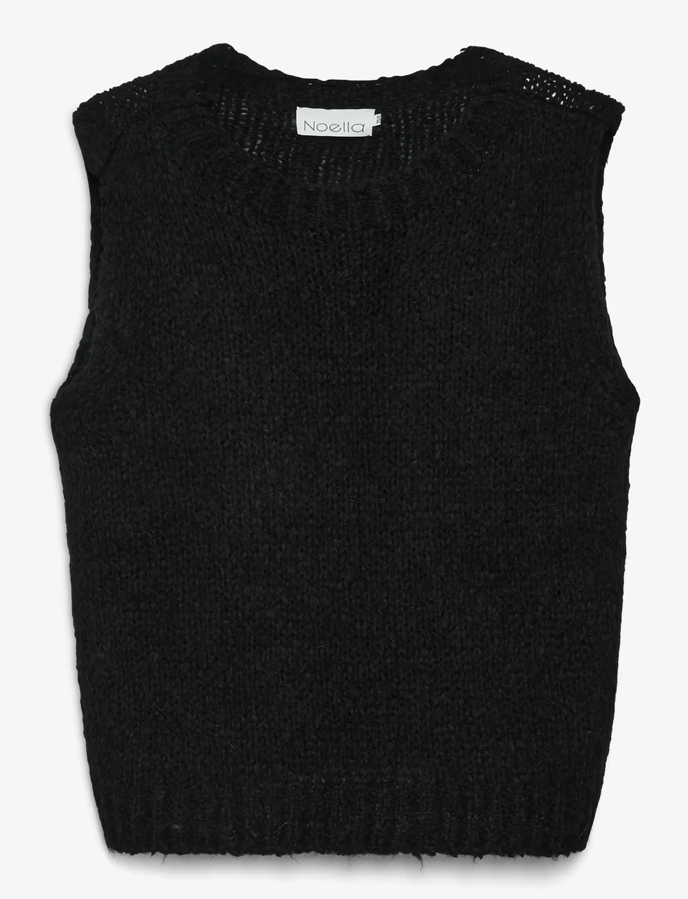 Noella - Kala Knit Vest - stickade västar - black - 1