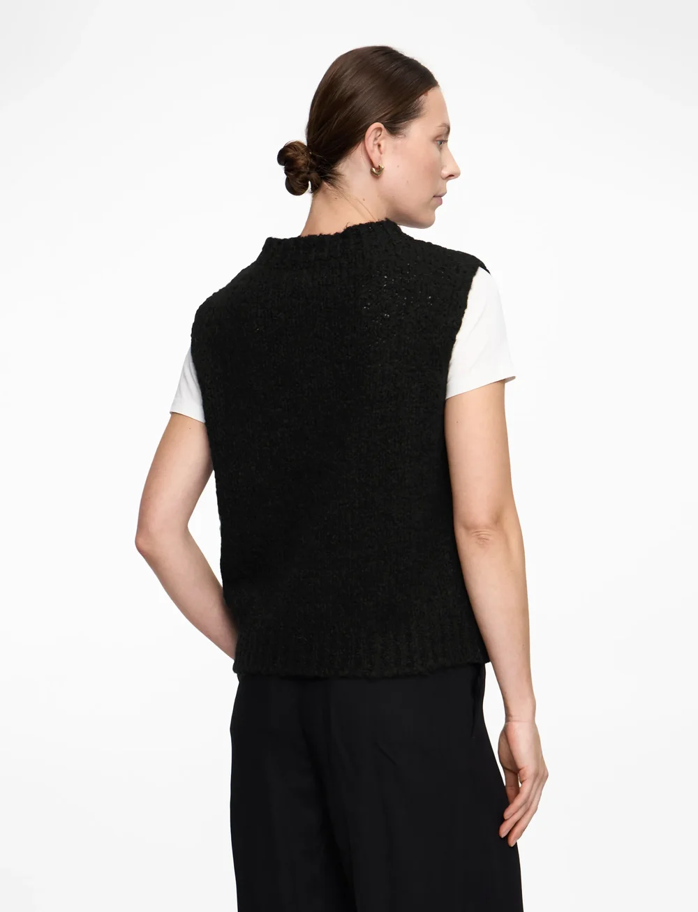 Noella - Kala Knit Vest - stickade västar - black - 4
