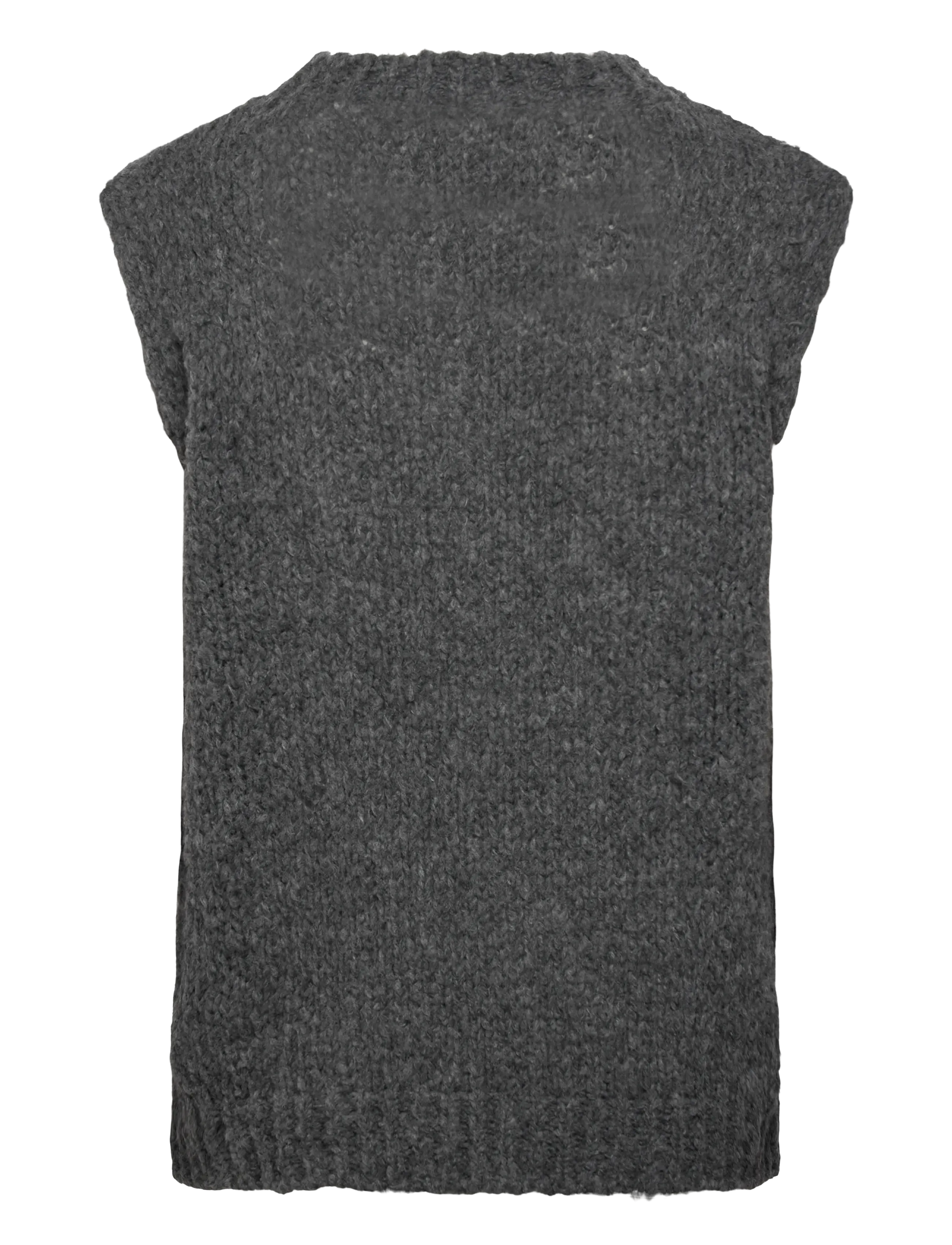 Noella - Kala Knit Vest - laveste priser - dark grey melange - 1