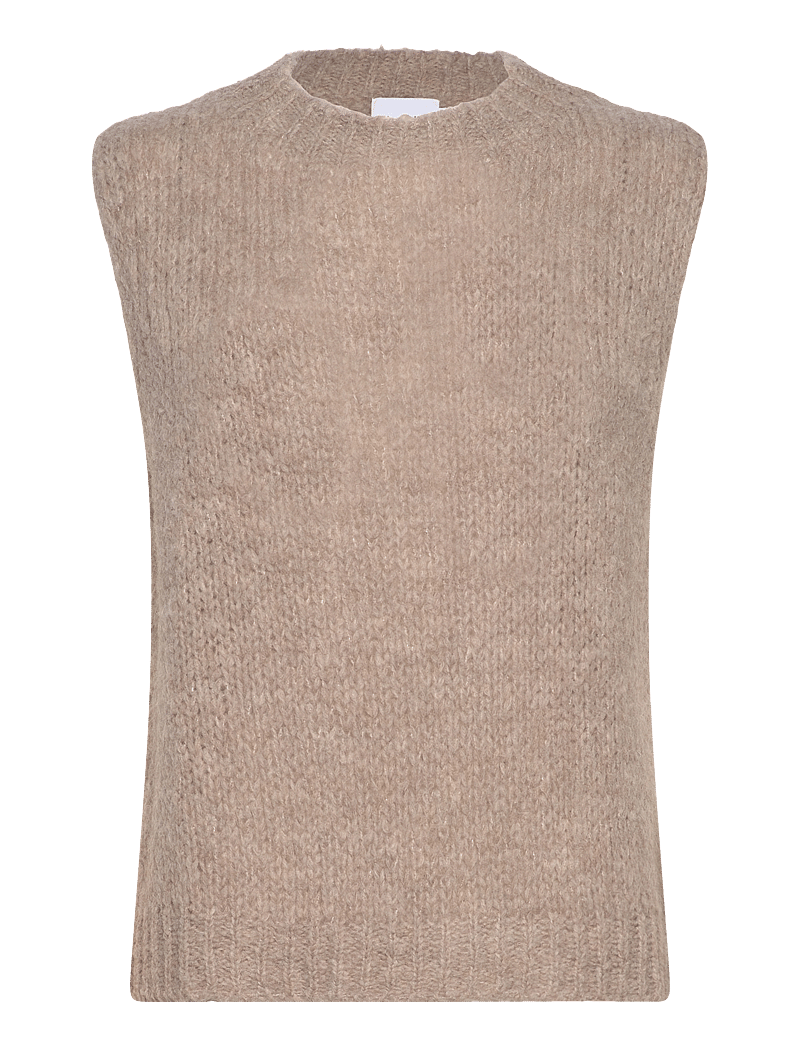 Noella - Kala Knit Vest - gestrickte westen - sand - 1