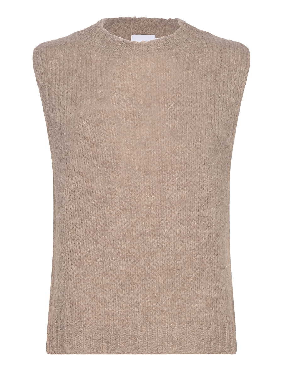 Noella - Kala Knit Vest - strickwesten - sand - 1