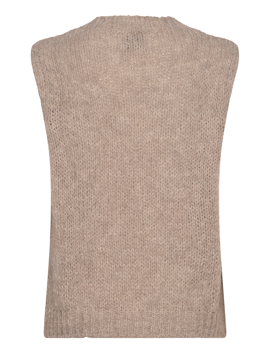 Noella - Kala Knit Vest - strickwesten - sand - 2