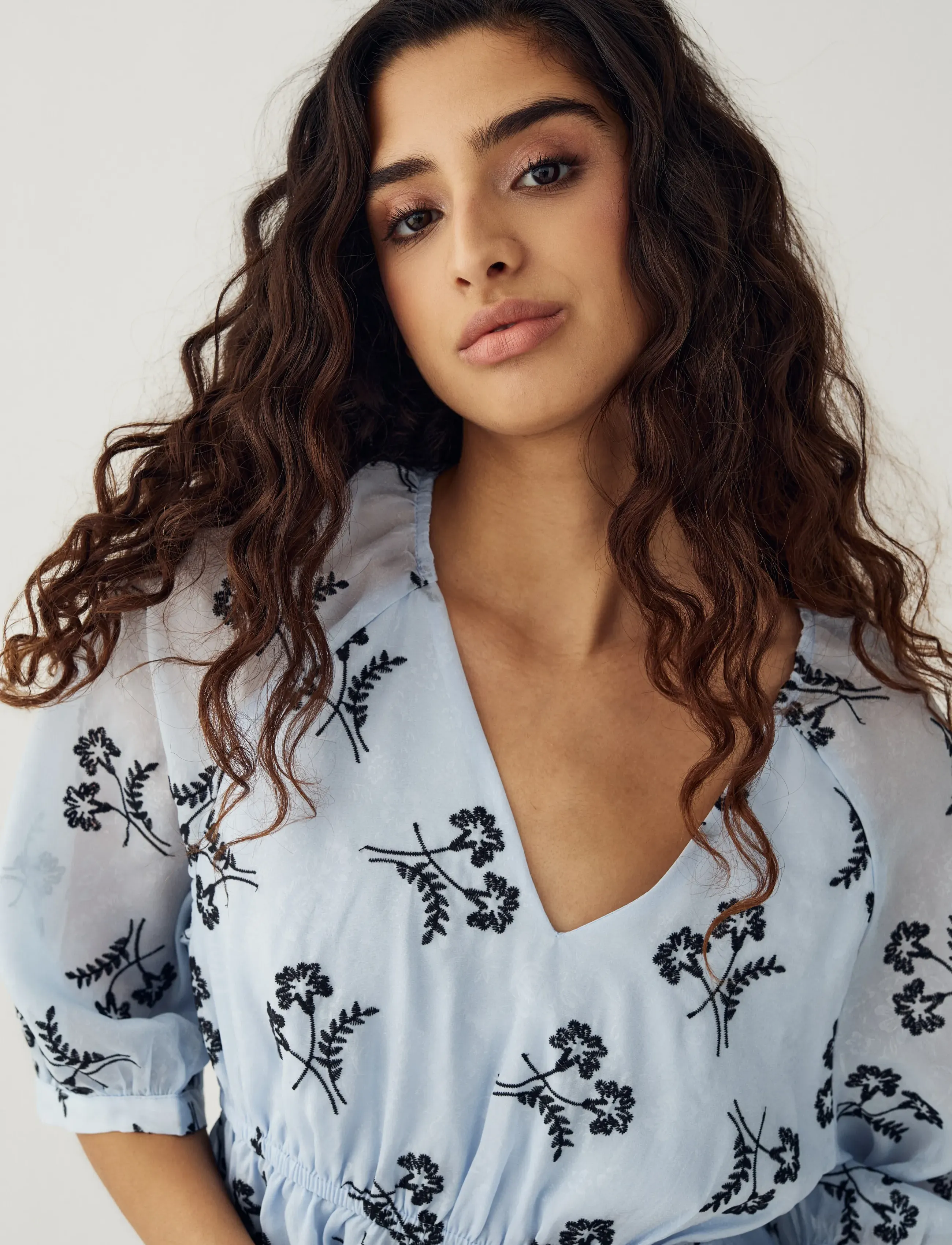 Noella Jin Blouse, S, Blue, Bluser > Kortærmede, Dame