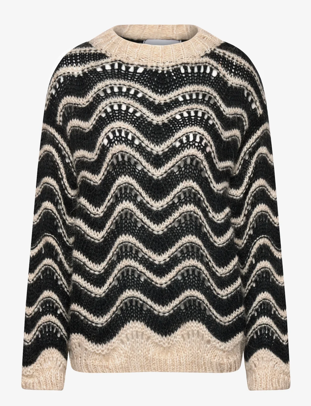 Noella - Jaylani Knit - striktrøjer - black sand mix - 1