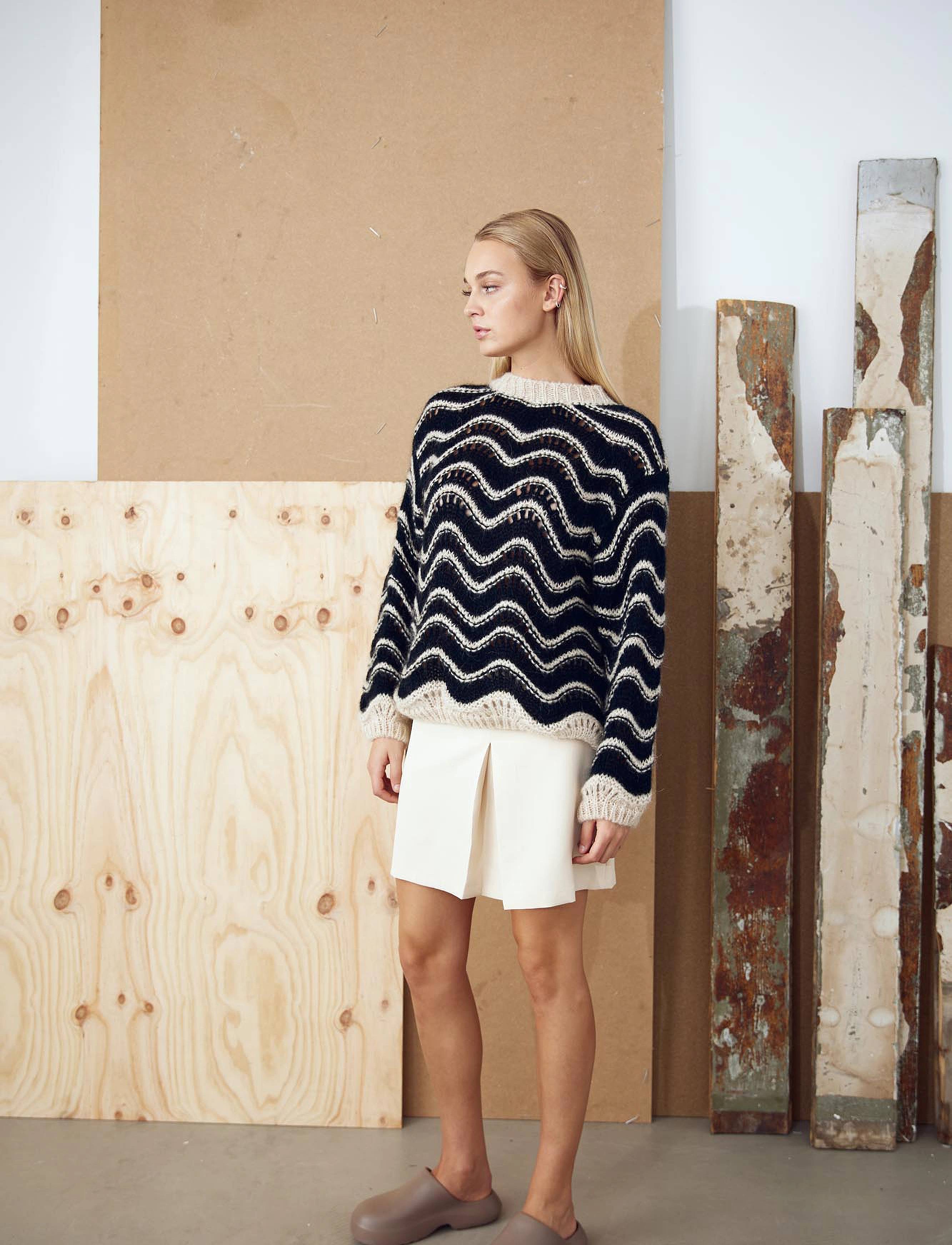 Noella Jaylani Knit, XS/S, Black, Strik > Trøjer, Dame