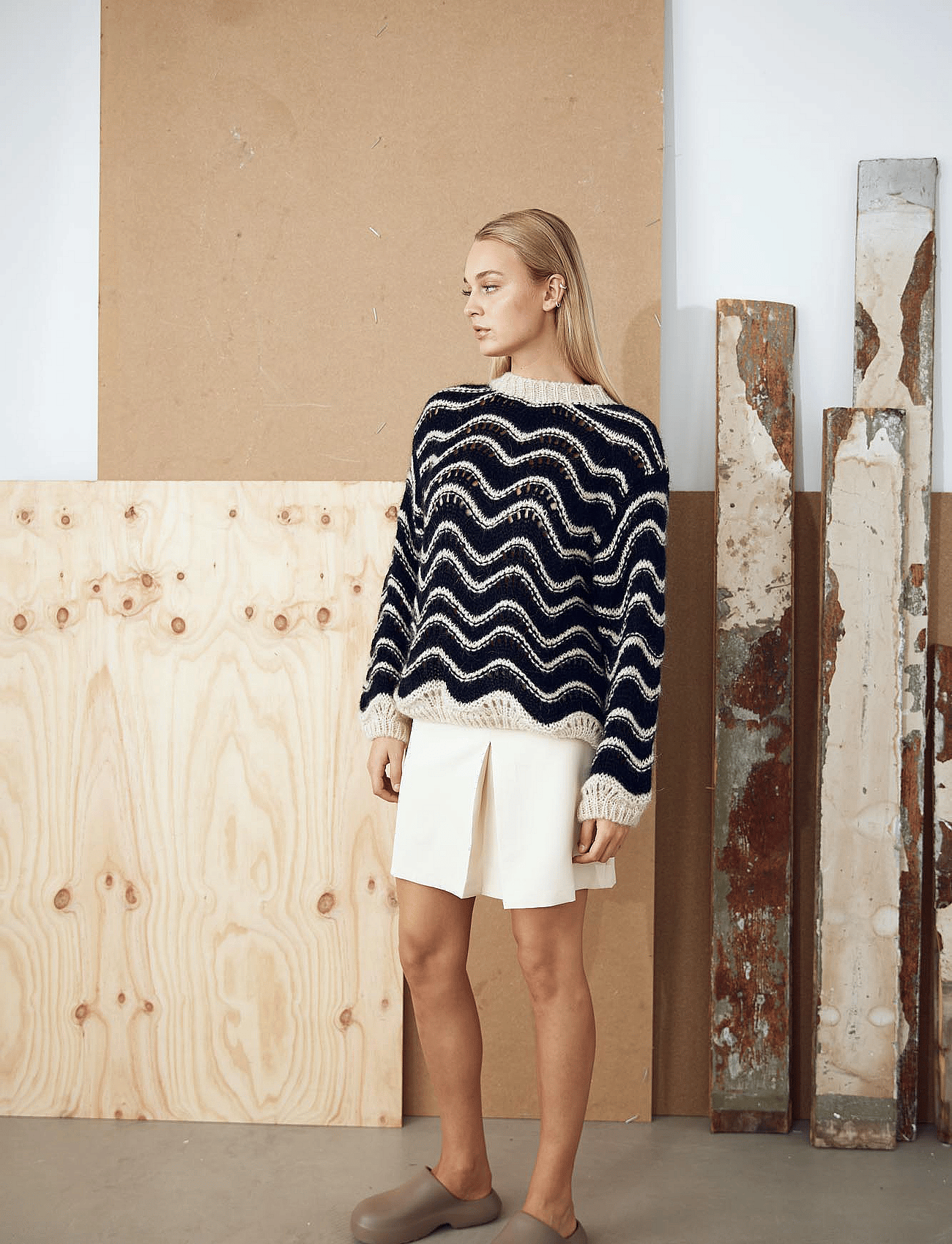 Jaylani Knit - BLACK SAND MIX