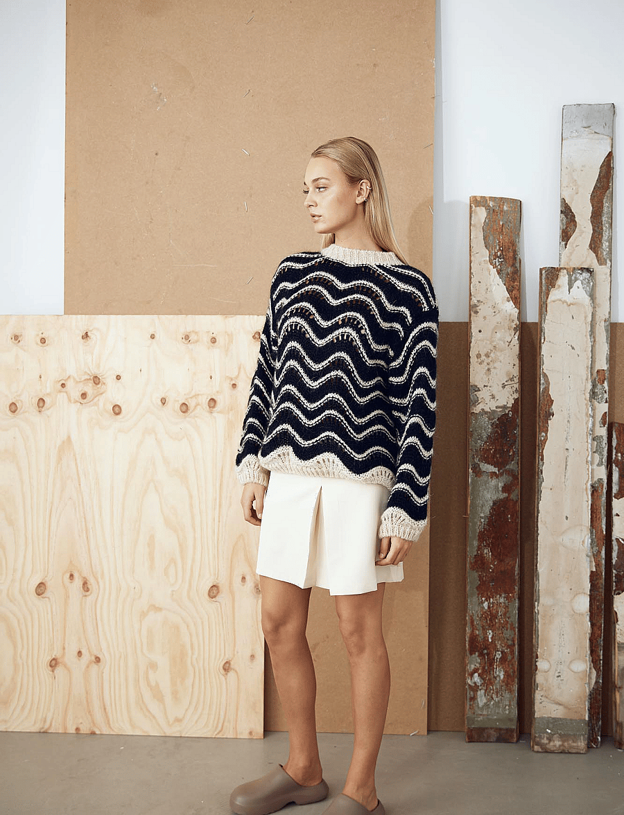 Noella - Jaylani Knit - pullover - black sand mix - 0