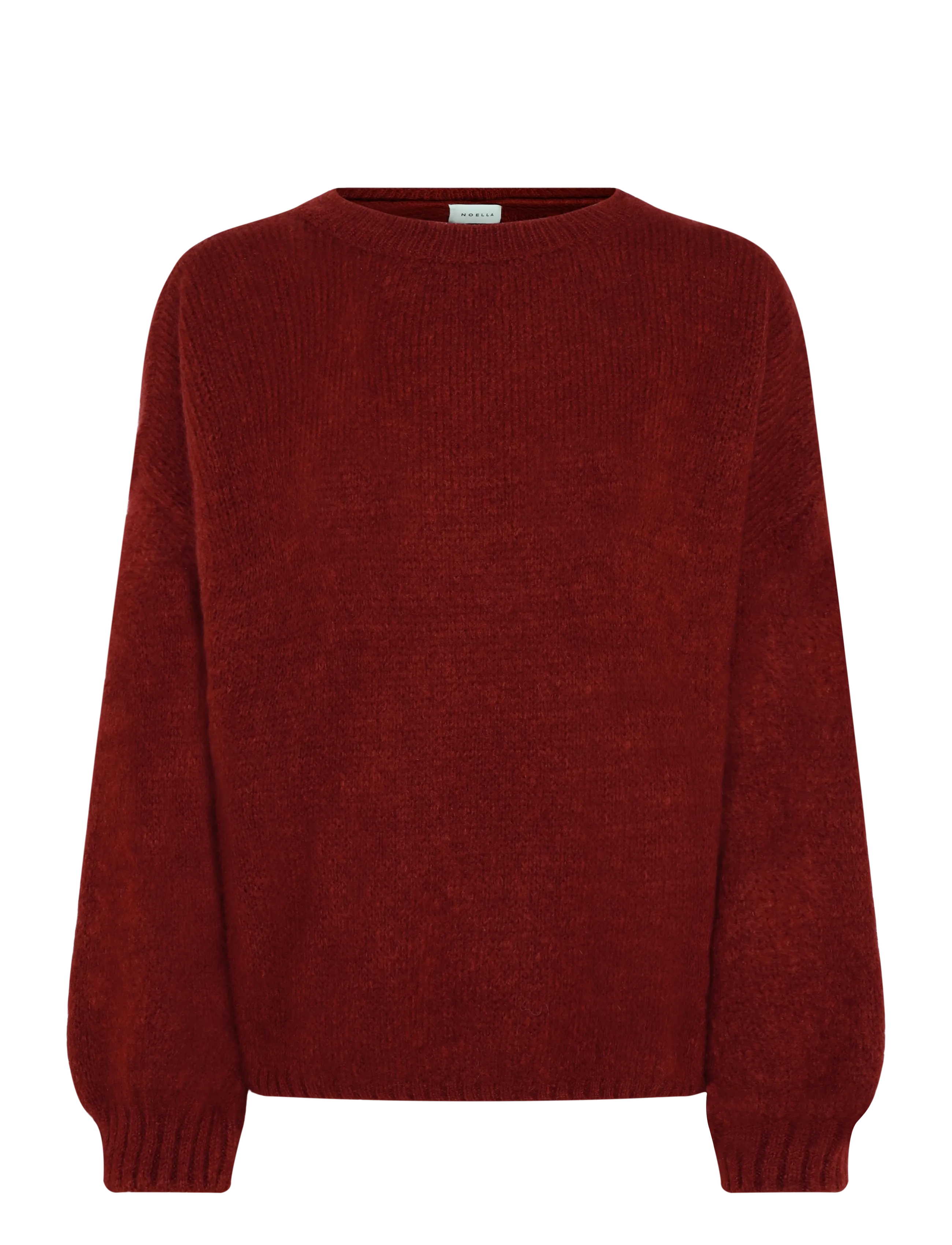 Noella Mimi LS Knit - Jumpers - DUSTY MAHOGANY / burgundy
