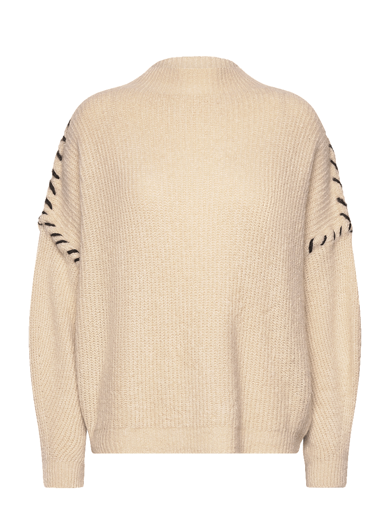 Noella - Olli Knit - striktrøjer - beige - 0