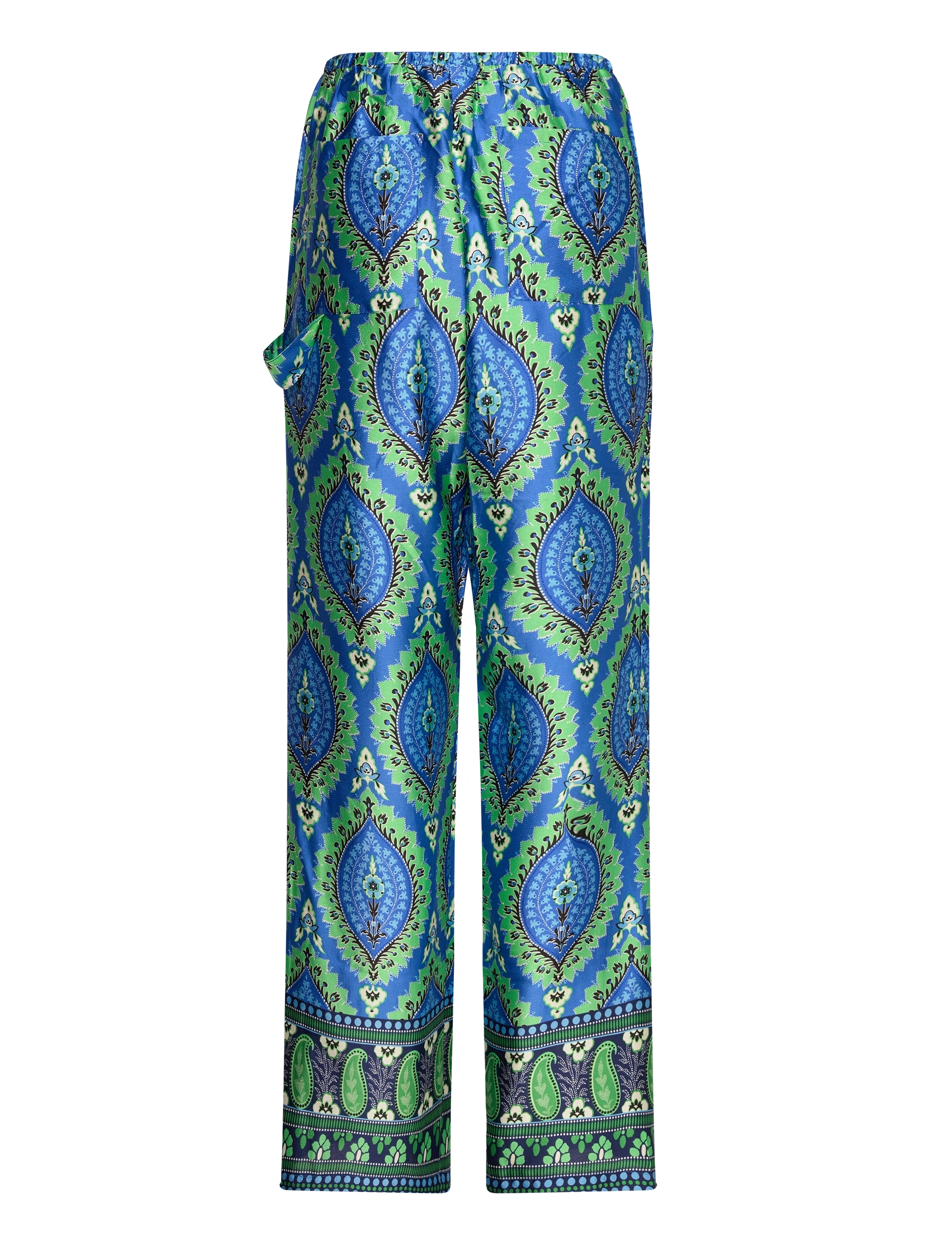 Noella - Sally Pants - laia säärega püksid - trisha blue print - 2
