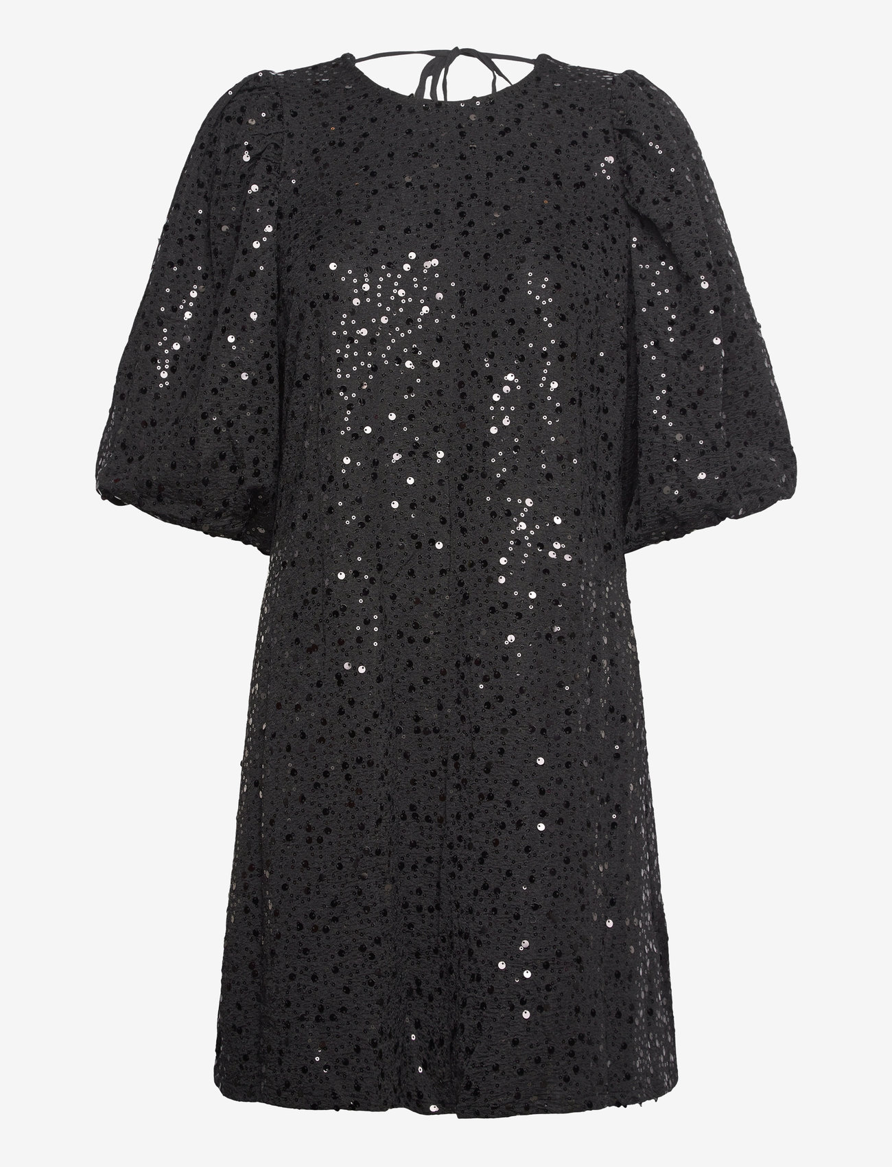 Noella - Pastis Short Dress - paljettklänningar - black - 1