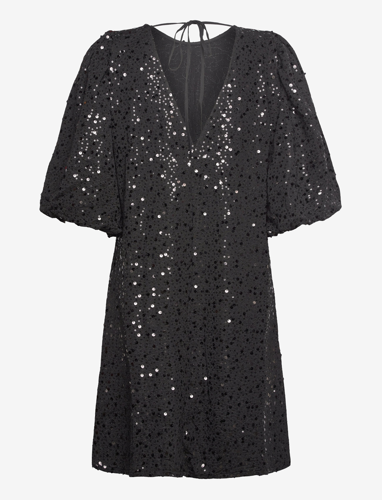 Noella - Pastis Short Dress - paljettklänningar - black - 2