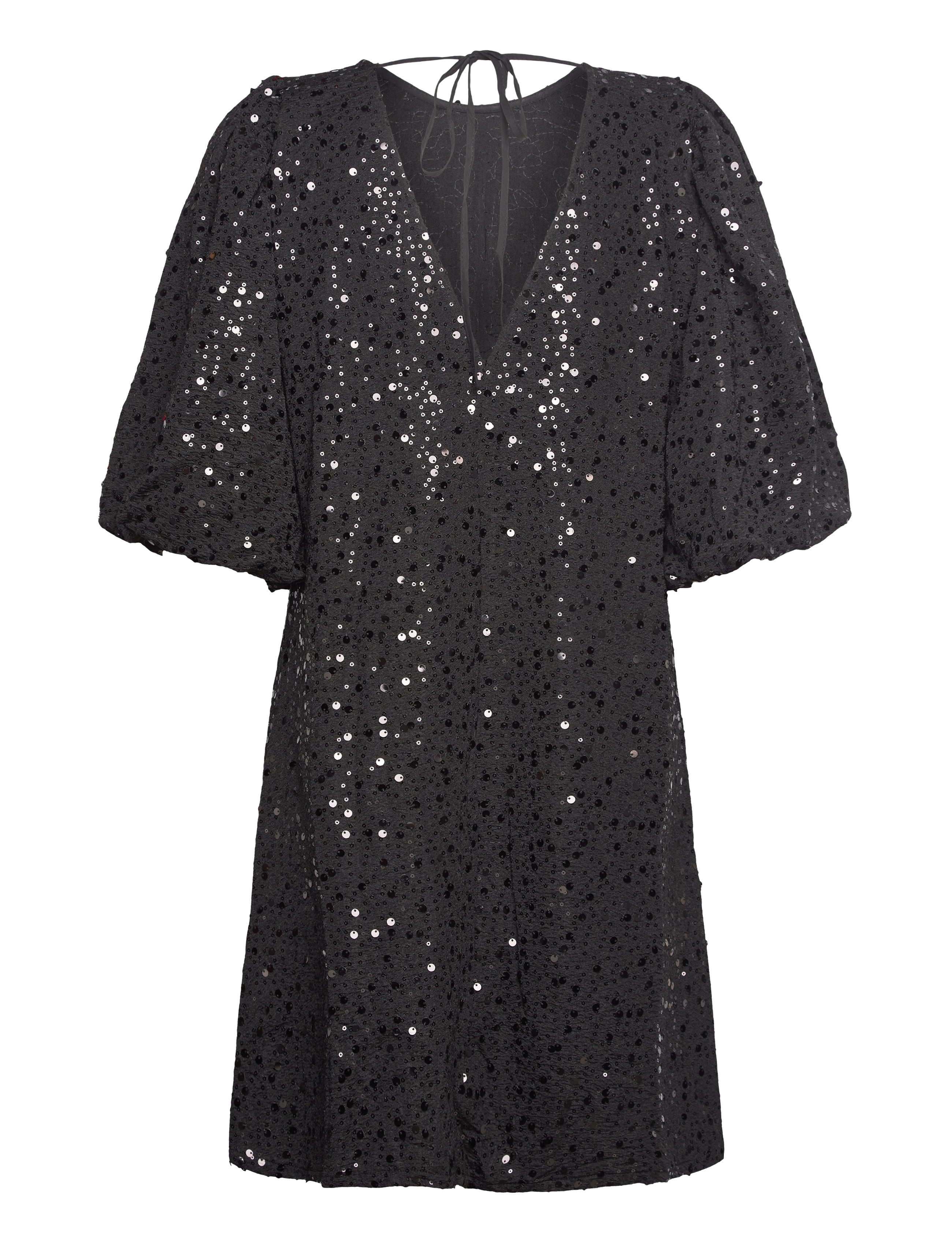 Noella - Pastis Short Dress - paljettklänningar - black - 2