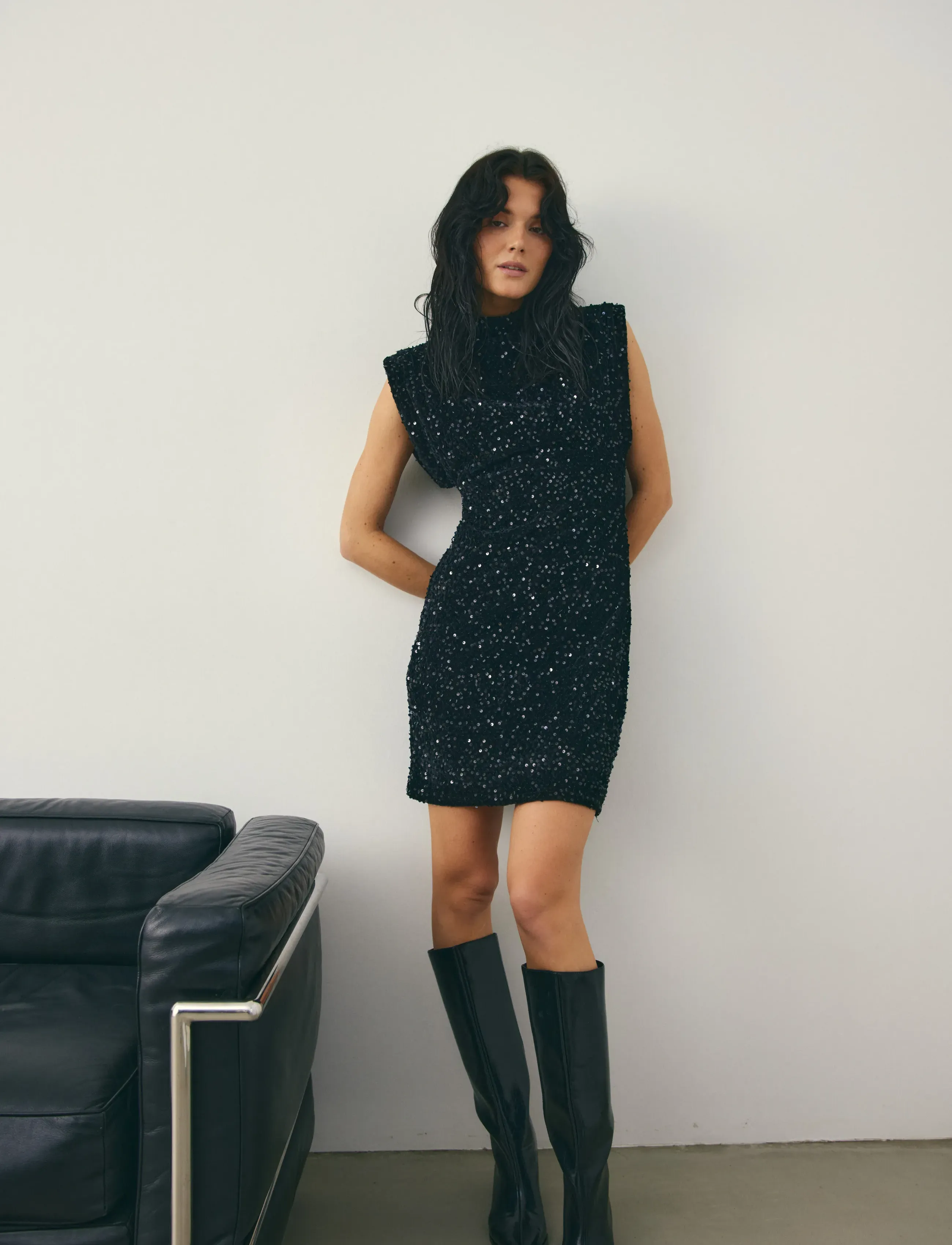 Noella Kali Dress - Skandinavisk mode - BLACK / black