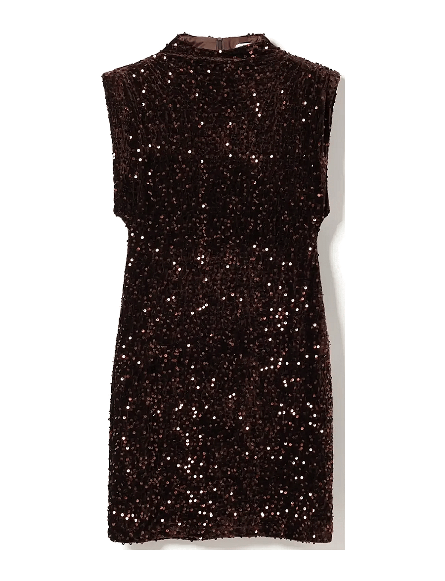 Noella - Kali Dress - paillettenkleider - chocolate brown - 1
