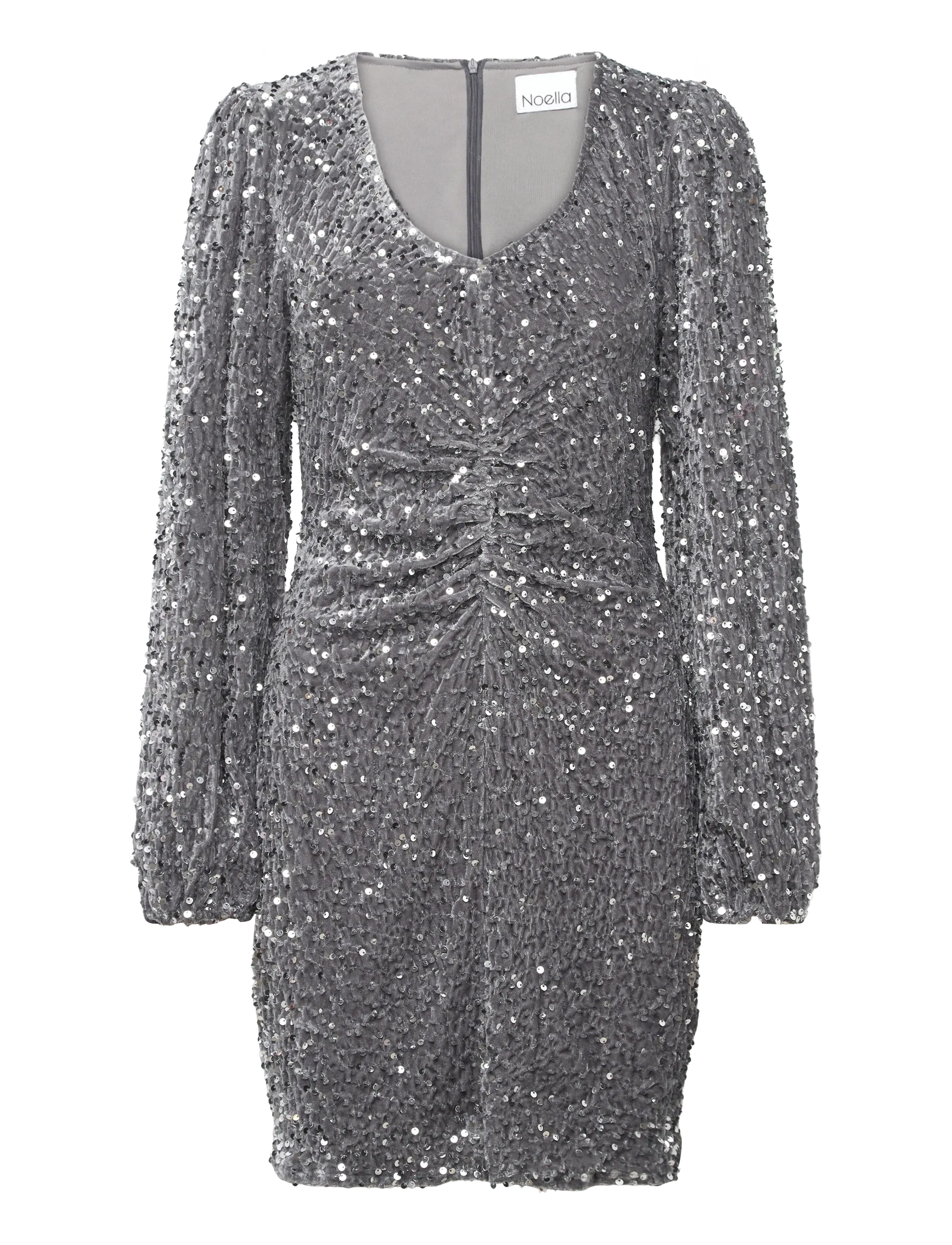 NOELLA Teagan Sh Kleid Grau - M - Damen