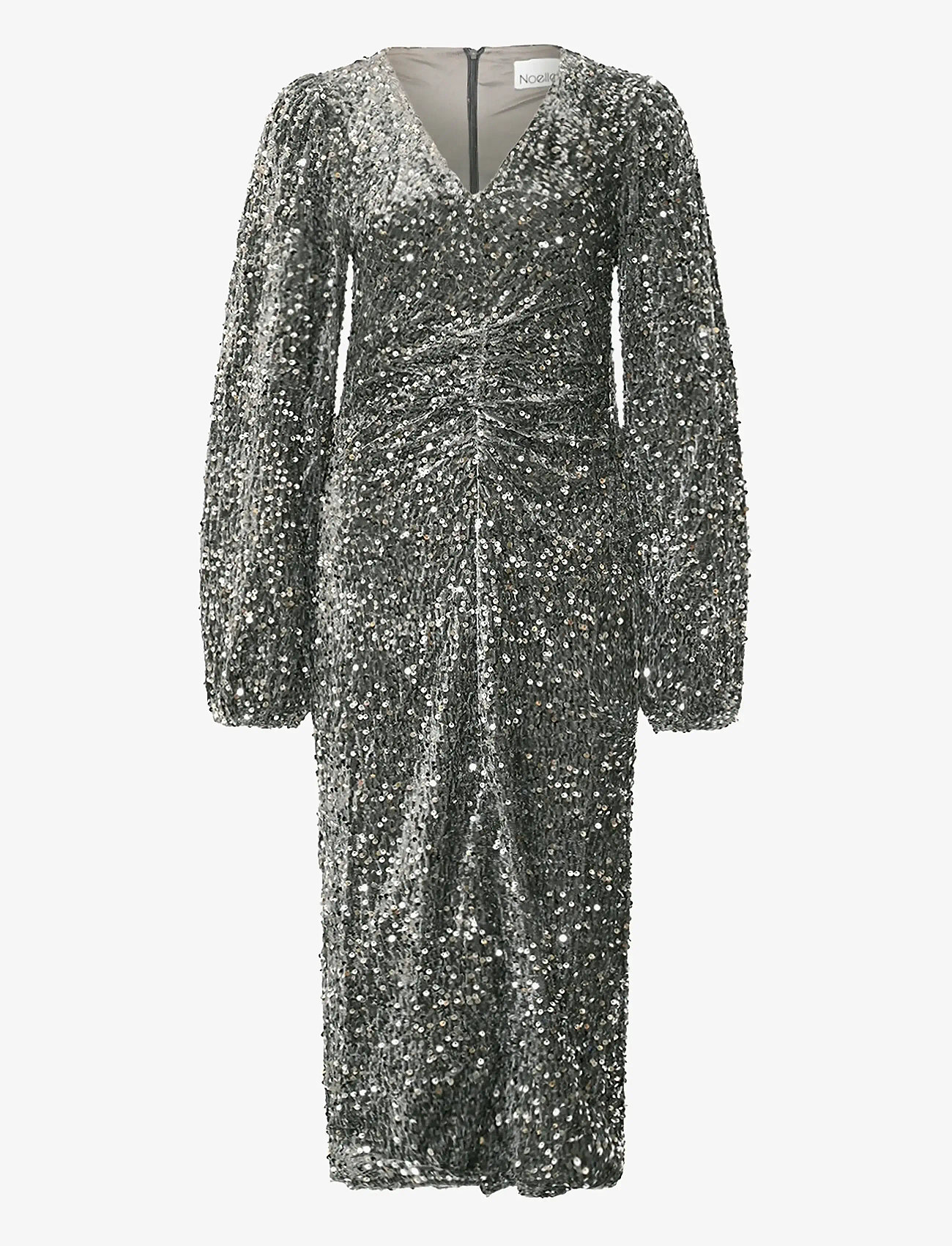 Noella - Teagan LG Dress - aftenkjoler & gallakjoler - asphalt silver grey - 1