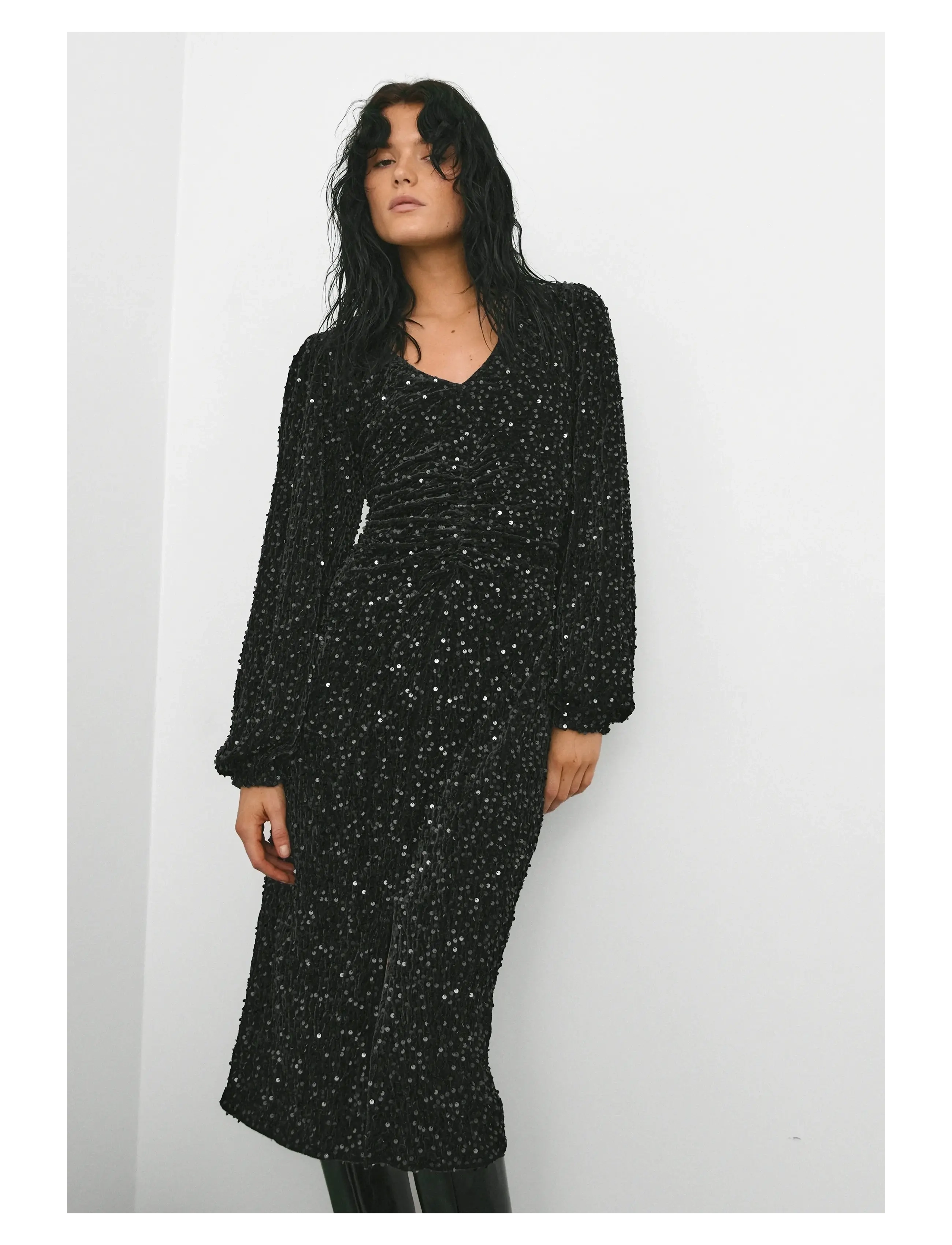 Noella Teagan LG Dress - Kleidid - BLACK / black