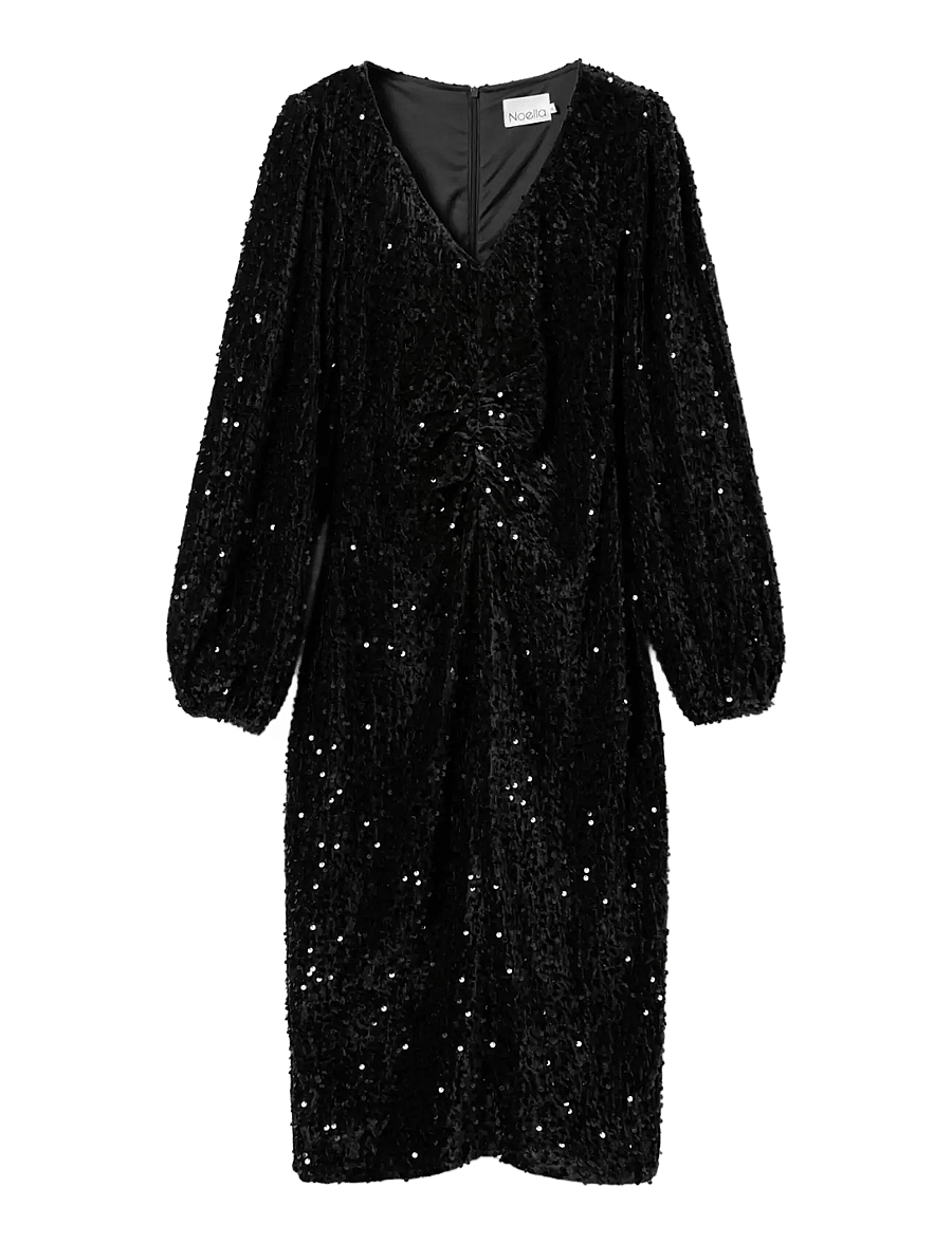 Noella - Teagan LG Dress - paillettenkleider - black - 1