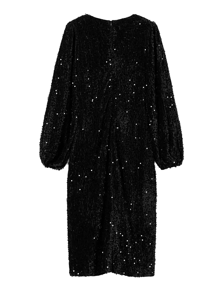 Noella - Teagan LG Dress - paillettenkleider - black - 2