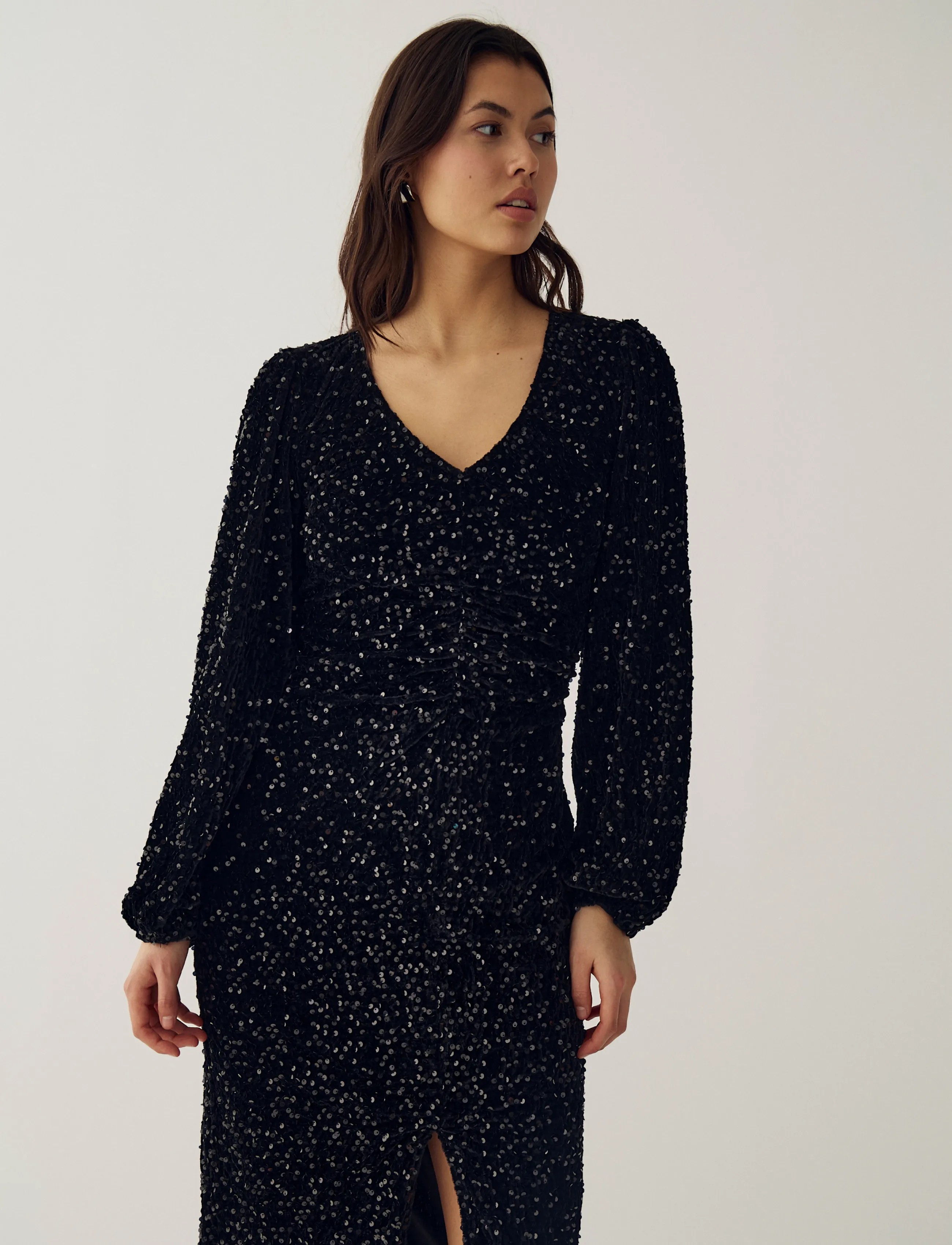 Noella - Teagan LG Dress - paillettenkleider - black - 5