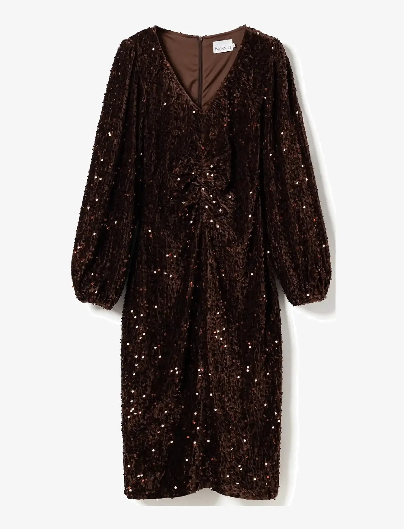 Noella - Teagan LG Dress - cocktailklänningar - chocolate brown - 2